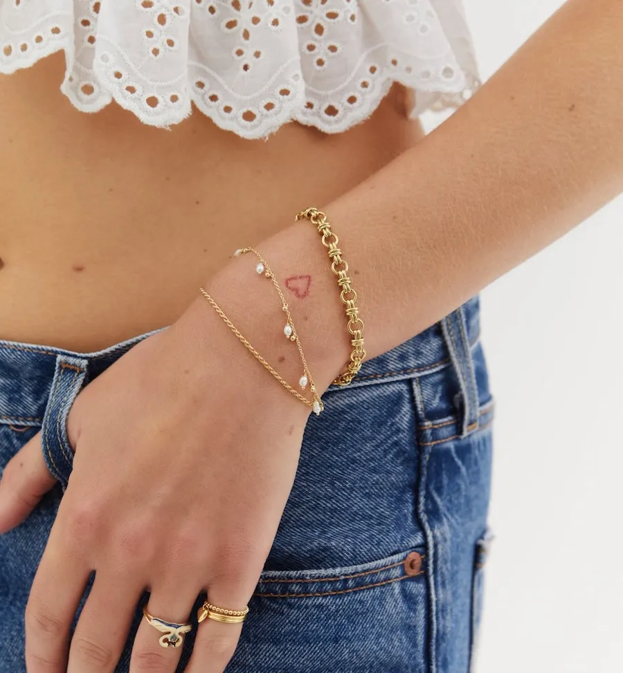 Twin Rolo Bracelet sold by Anna + Nina product image thumbnail 2