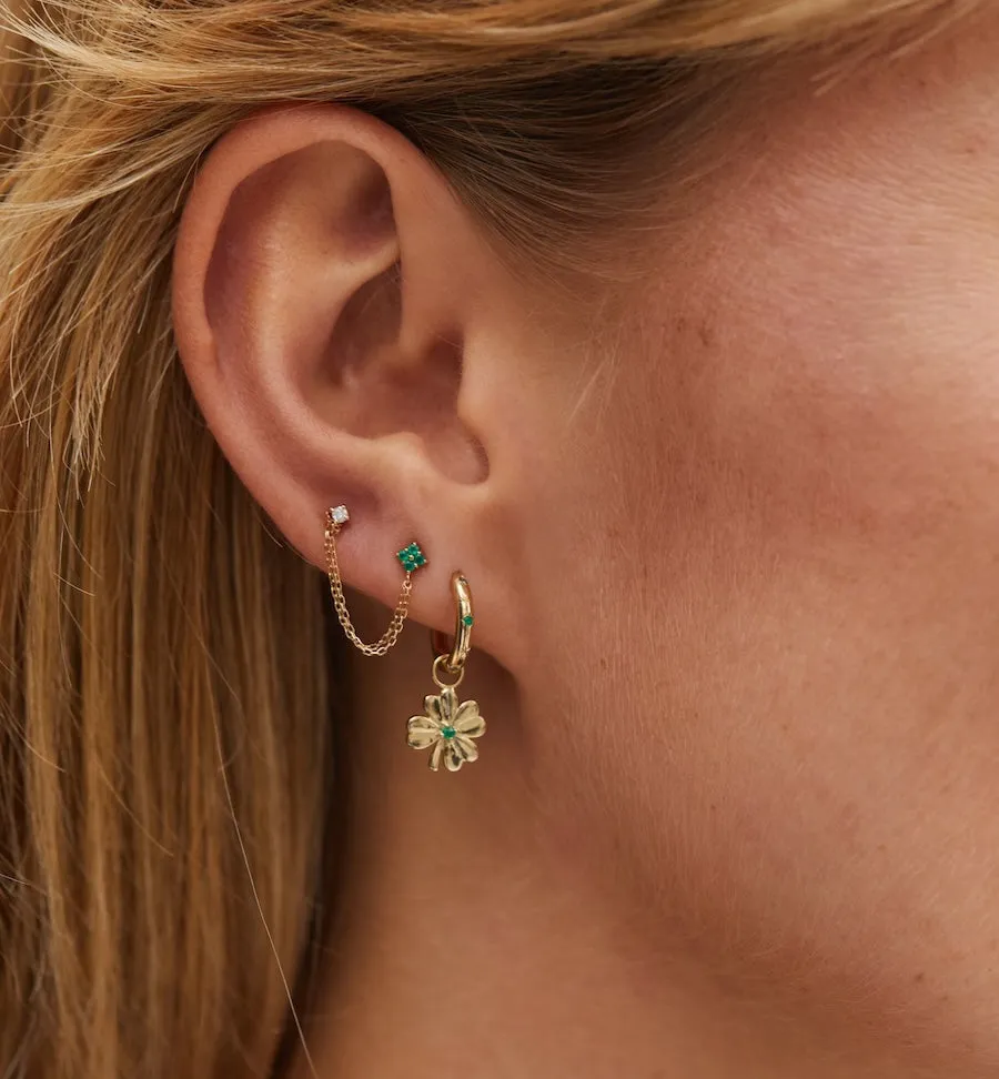 Single Enchanted Chain Stud Earring 14K sold by Anna + Nina product image thumbnail 3
