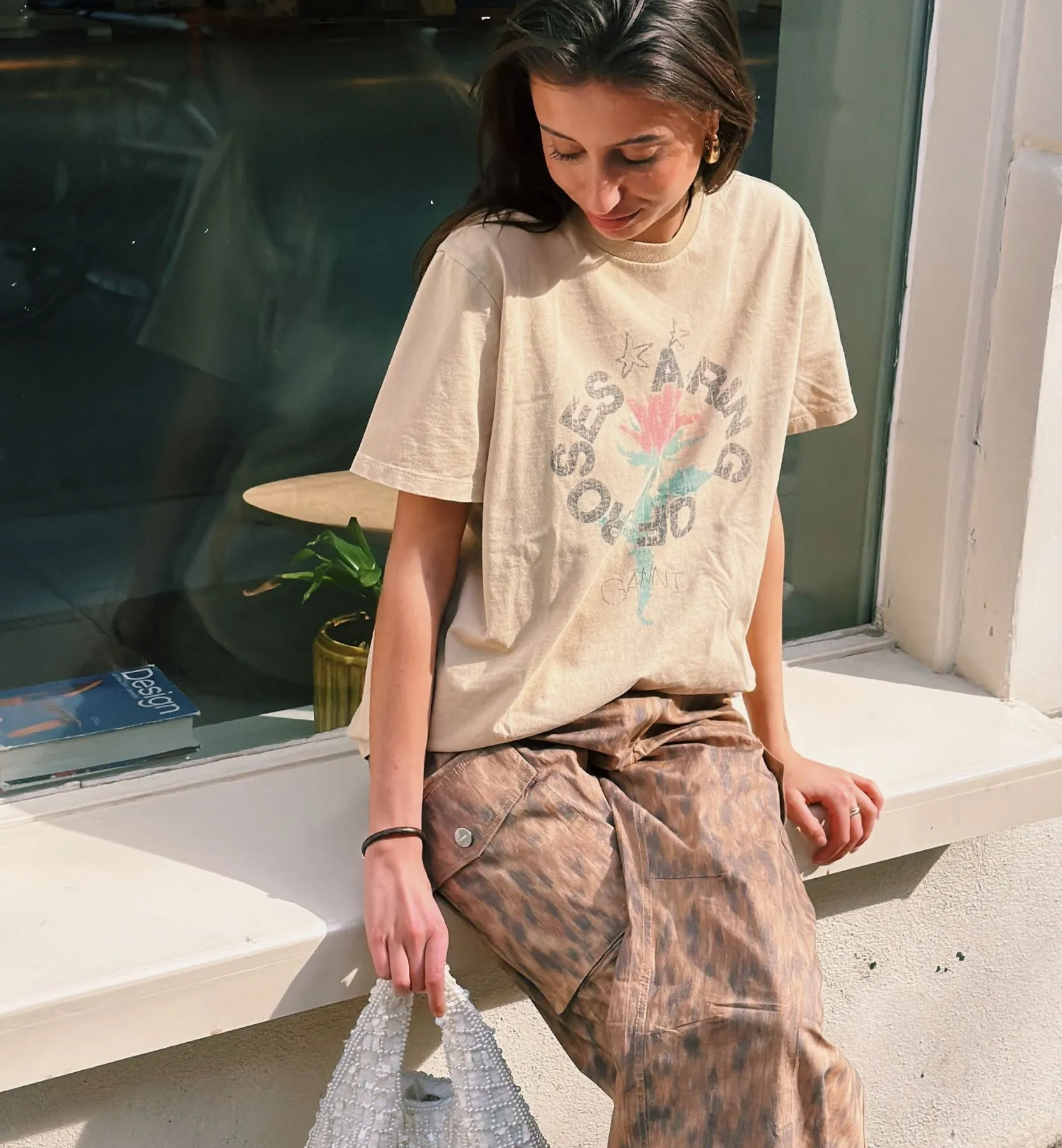 GANNI Stretch Pocket Cargo Pants sold by Anna + Nina product image thumbnail 2