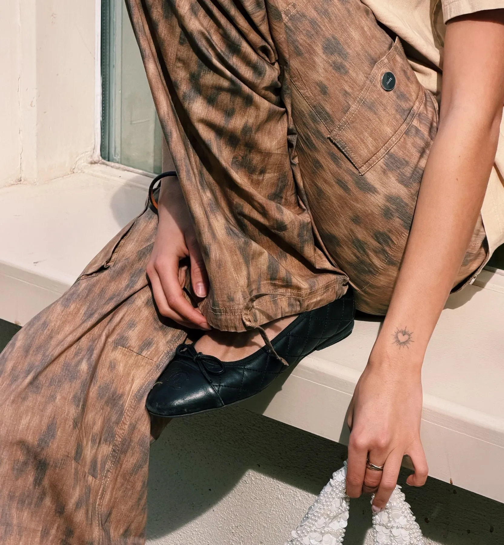 GANNI Stretch Pocket Cargo Pants sold by Anna + Nina product image thumbnail 3