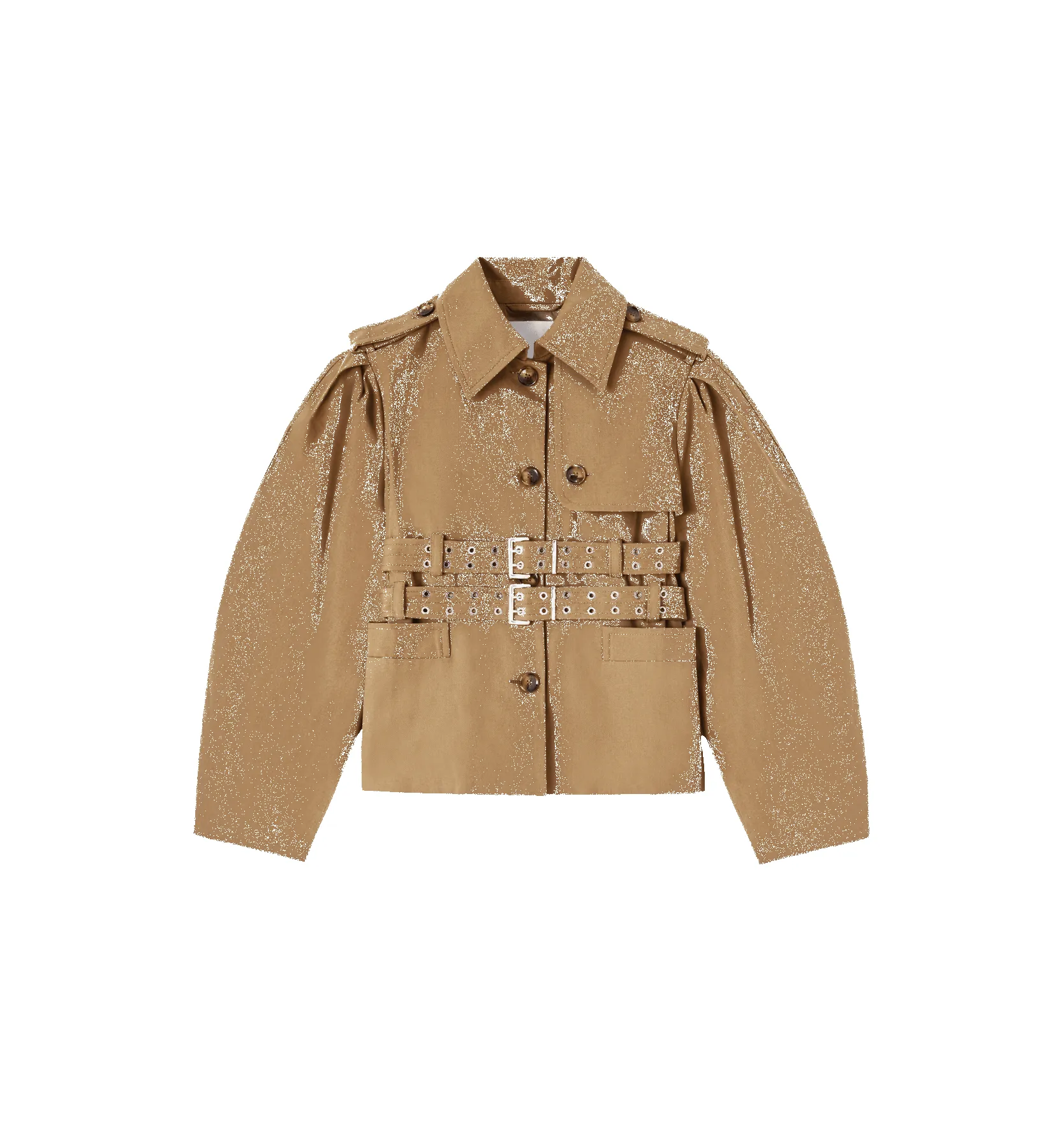 GANNI Workwear Canvas Short Peplum Jacket sold by Anna + Nina