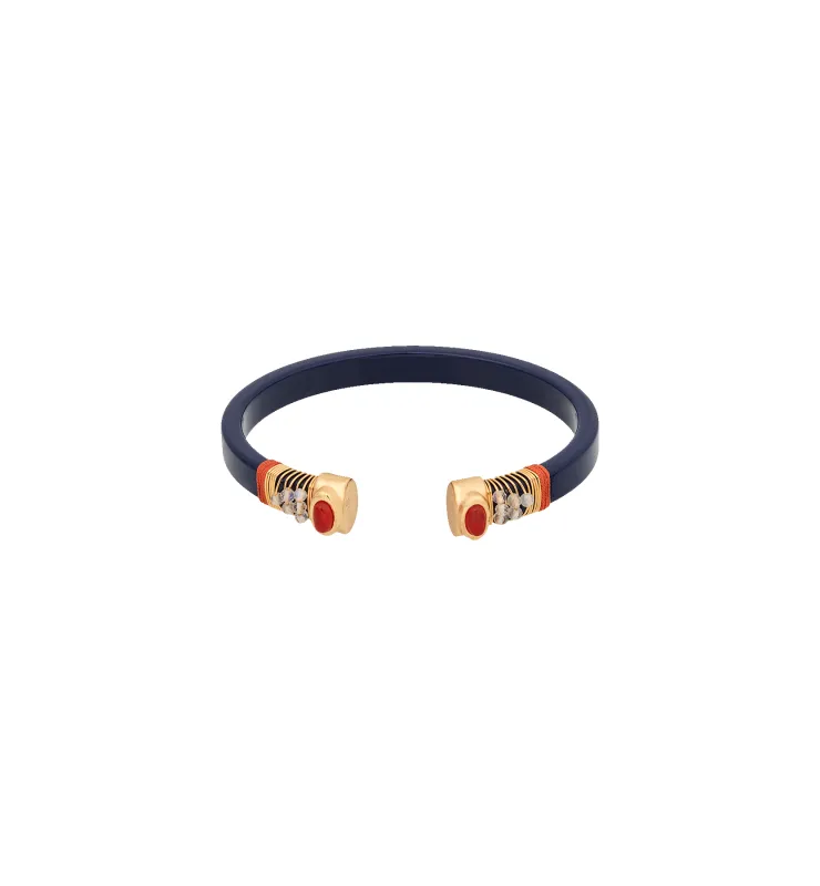 Gas Bijoux Navy Blue Sarina Bracelet made by Anna + Nina