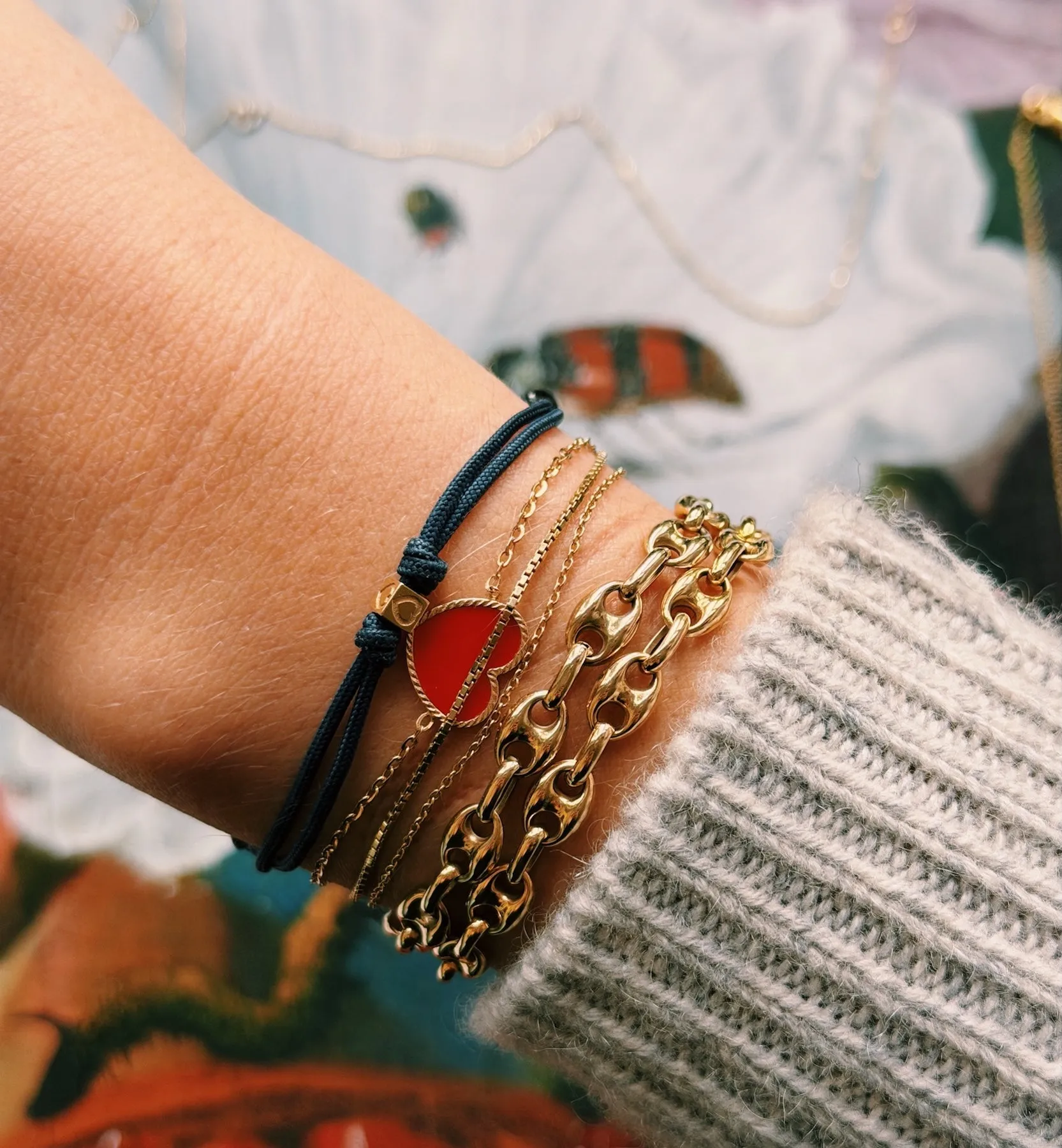Coffee Bean Bracelet 14K sold by Anna + Nina product image thumbnail 2