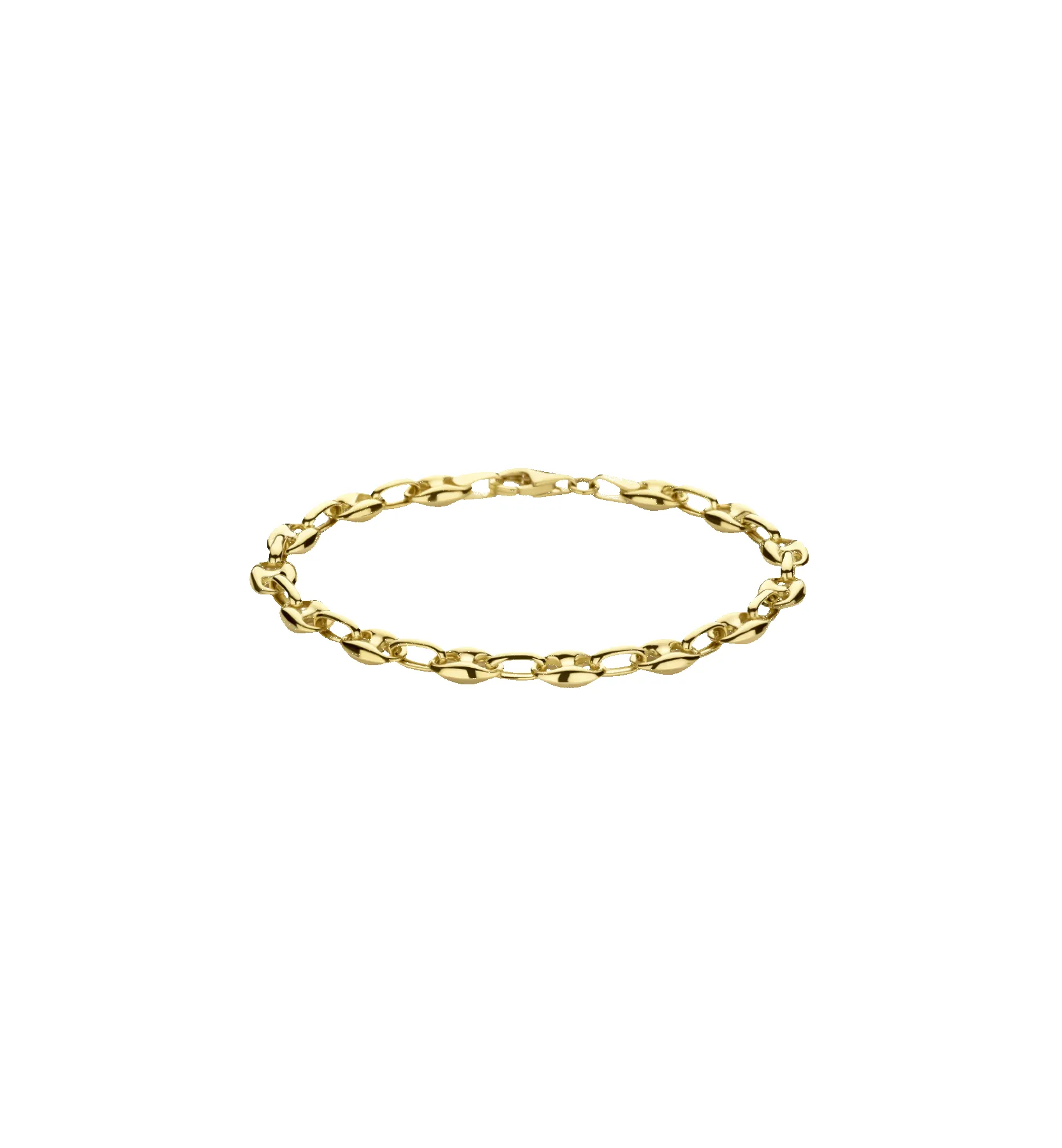 Coffee Bean Bracelet 14K sold by Anna + Nina