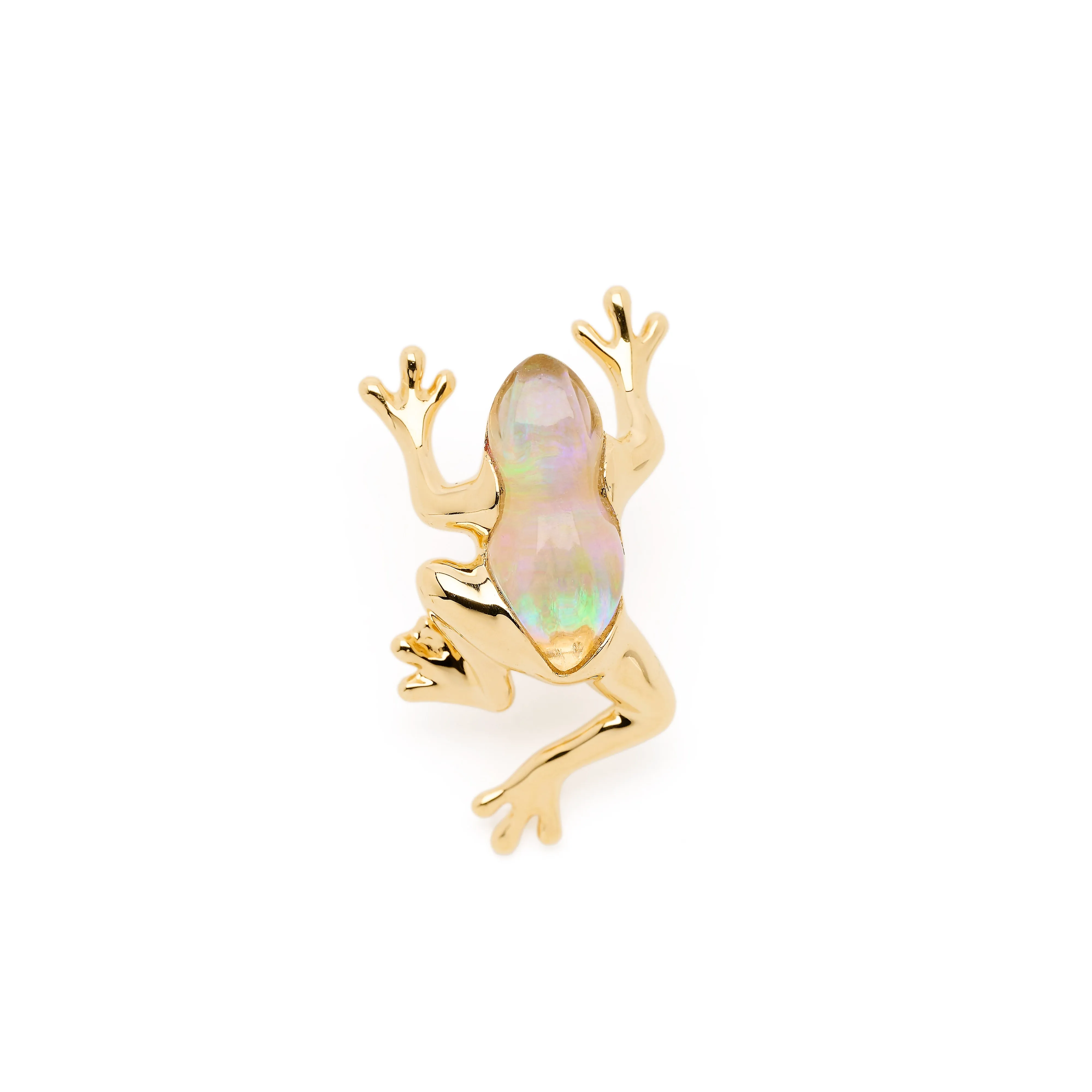 Mini Frog Opal Quartz Stud sold by Bibi van der Velden