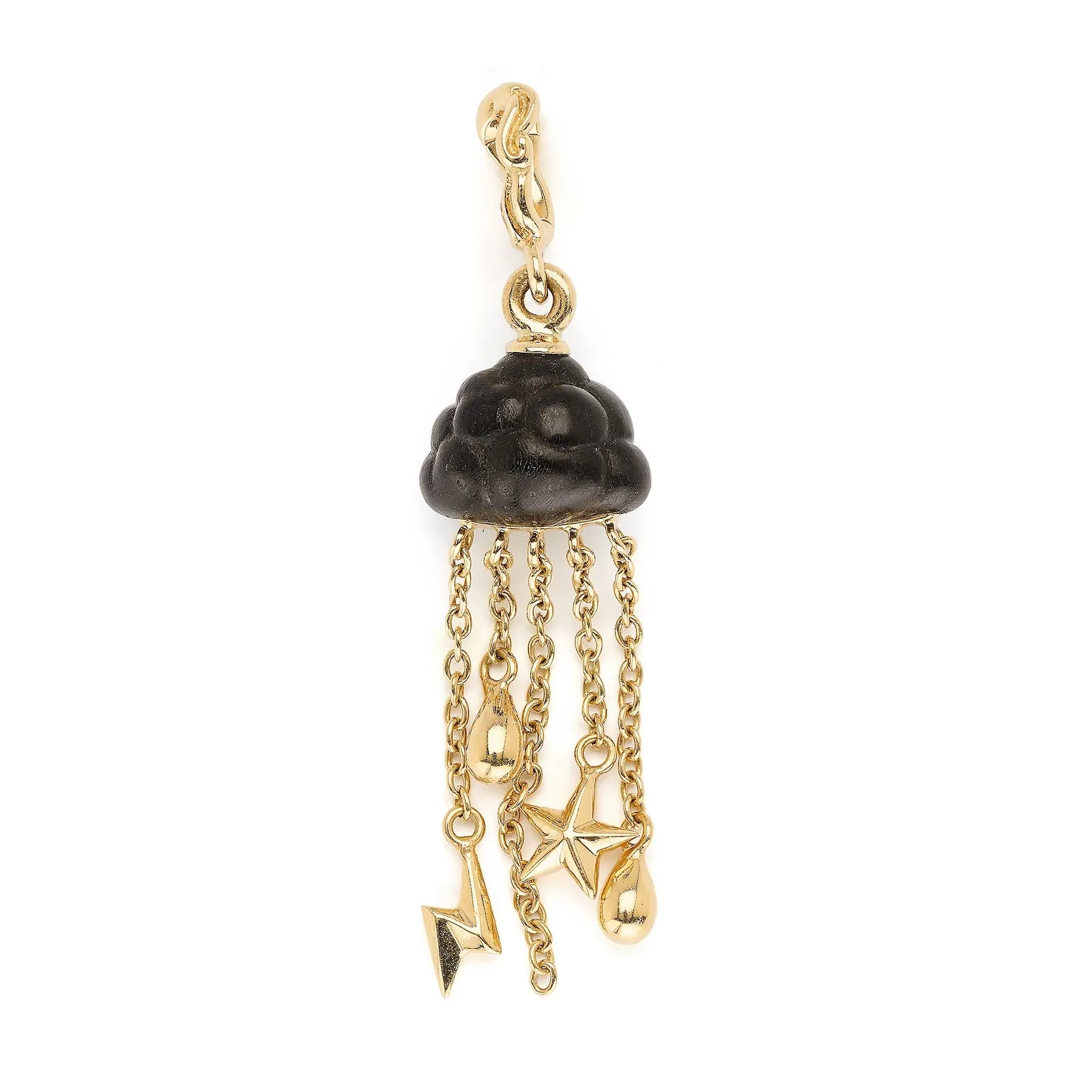 Cloud Ebony Wood Charm sold by Bibi van der Velden