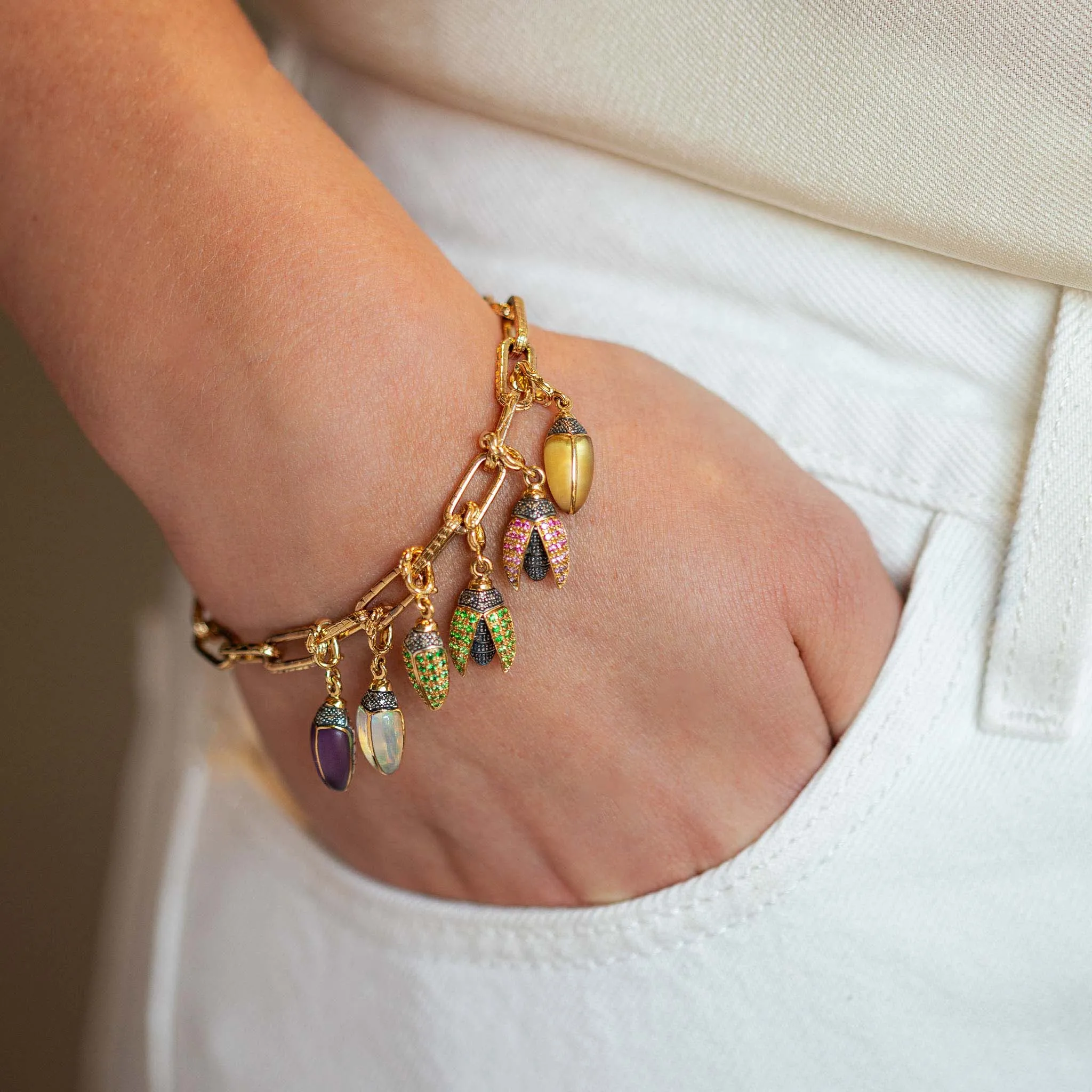Mini Scarab Citrine Charm sold by Bibi van der Velden product image thumbnail 2