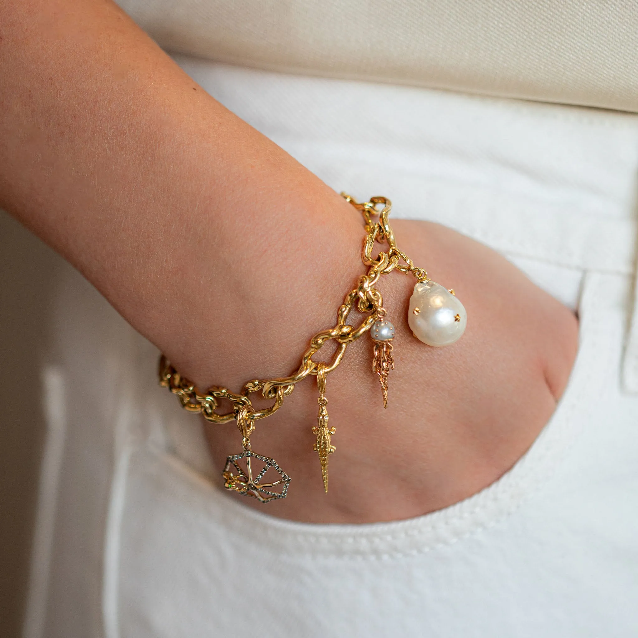 Jellyfish White Pearl Charm sold by Bibi van der Velden product image thumbnail 2