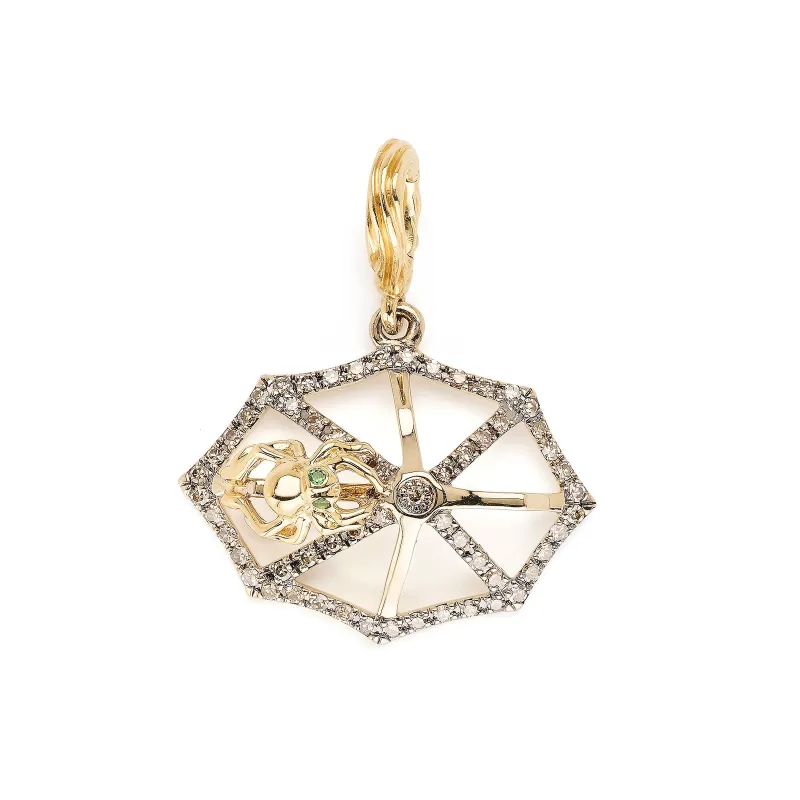 Cobweb Charm made by Bibi van der Velden