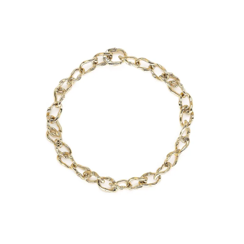 Wave Barrel Link Chain Bracelet - Fine made by Bibi van der Velden