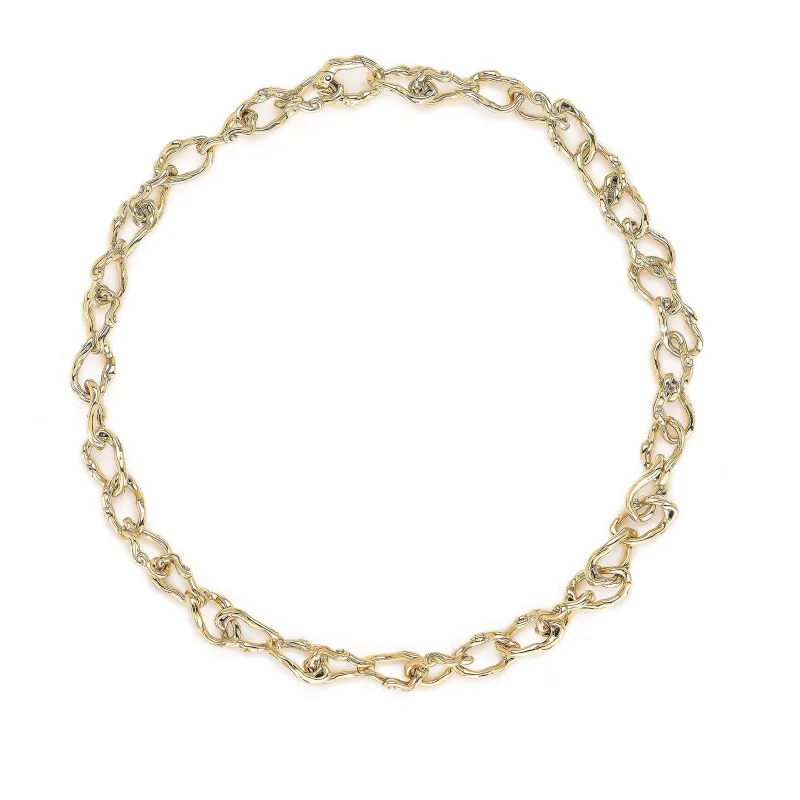 Wave Barrel Link Chain Necklace - Medium made by Bibi van der Velden