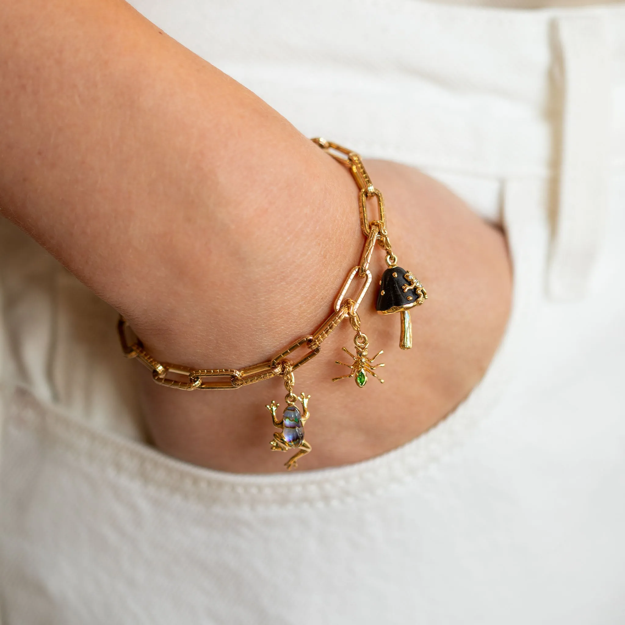 Ebony Wood Mushroom Charm sold by Bibi van der Velden product image thumbnail 2