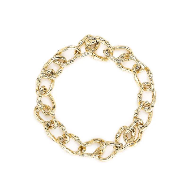 Wave Barrel Link Chain Bracelet - Medium made by Bibi van der Velden