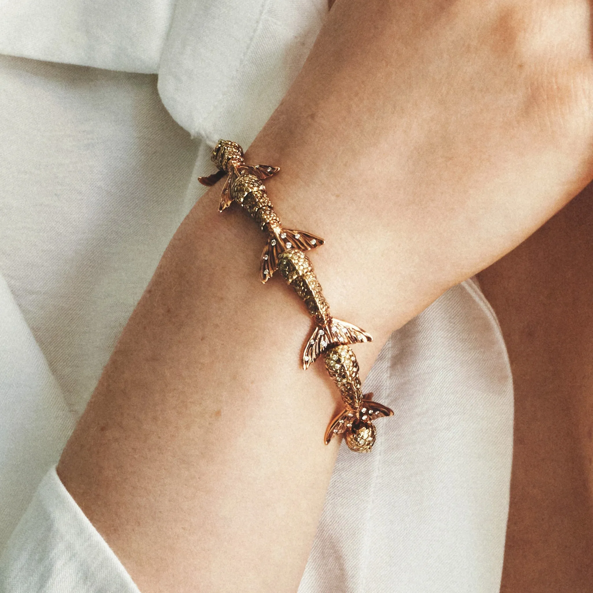 Mermaid Tails Bracelet 8 link sold by Bibi van der Velden product image thumbnail 2