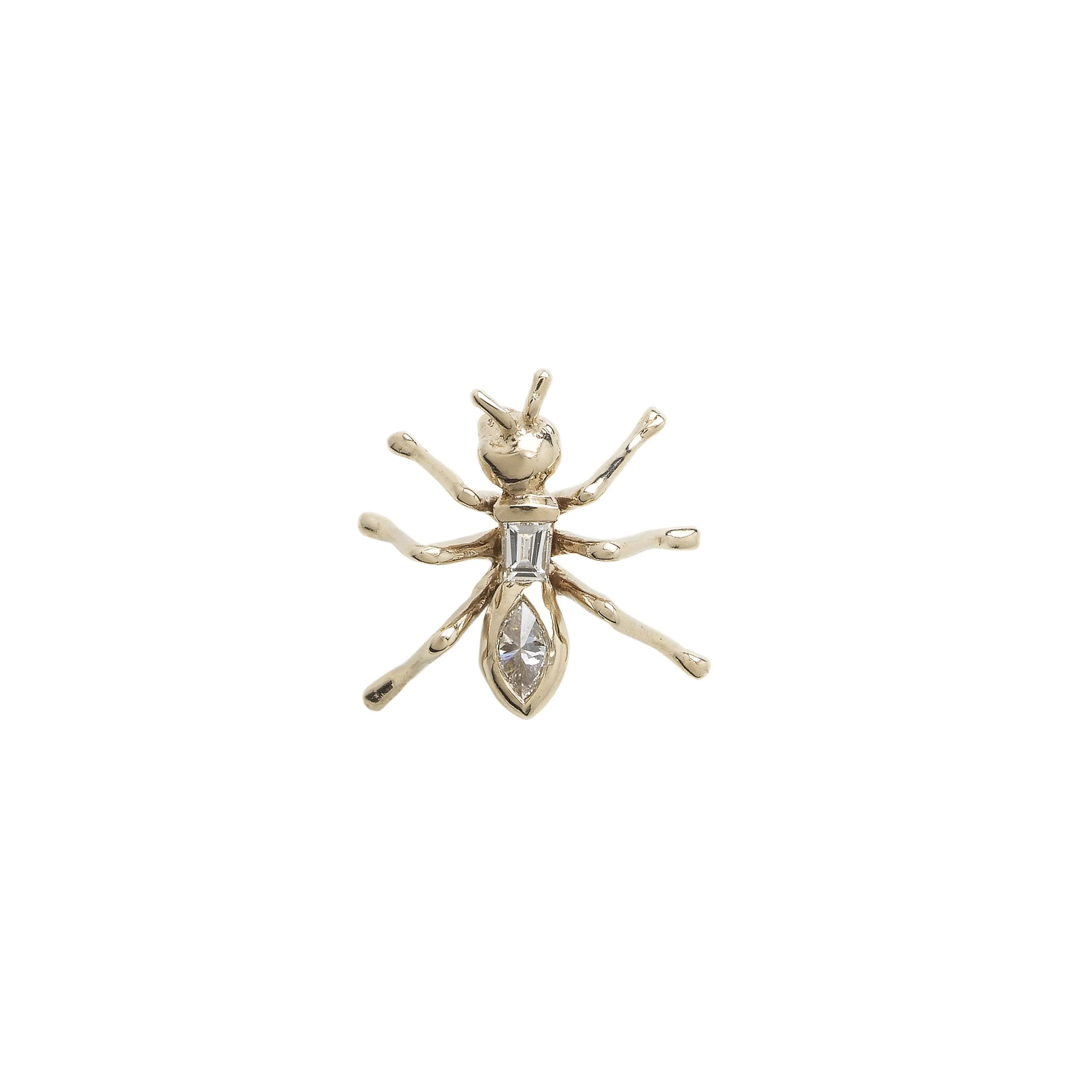 Diamond Ant Stud Earring sold by Bibi van der Velden
