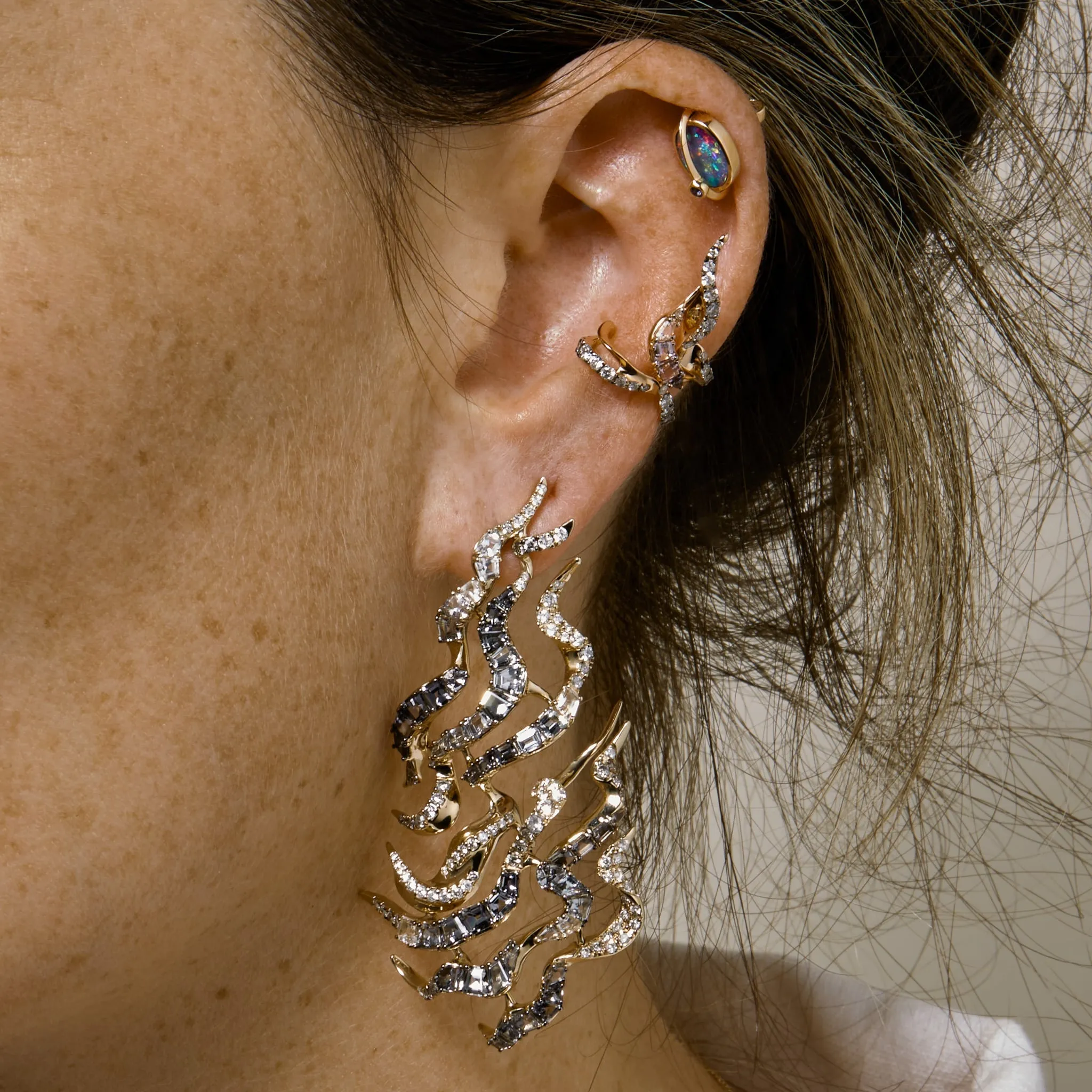 Diamond Haze Earring (pair) sold by Bibi van der Velden product image thumbnail 2