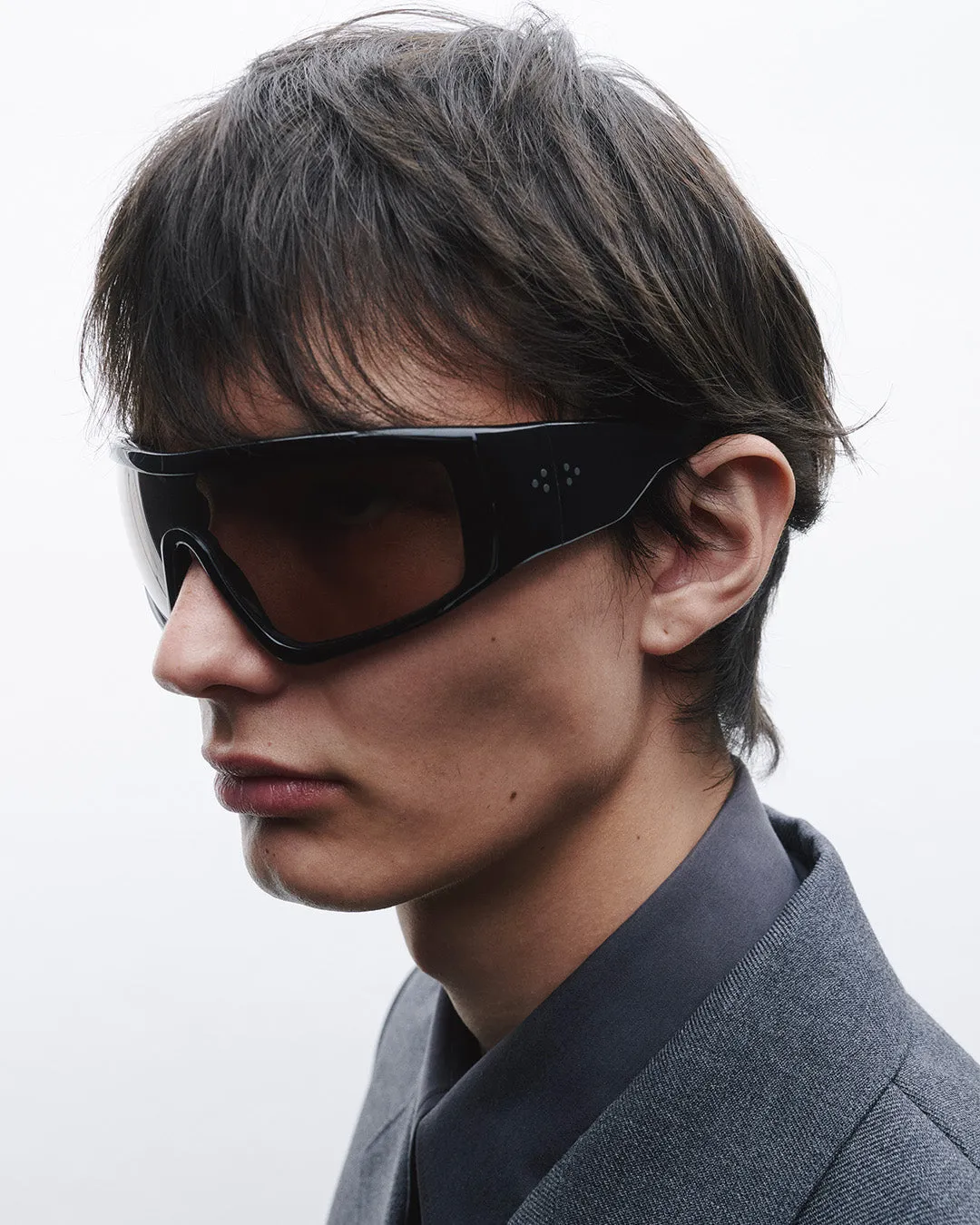 Noor | Black Acetate | Olive Lens sold by Port Tanger product image thumbnail 3