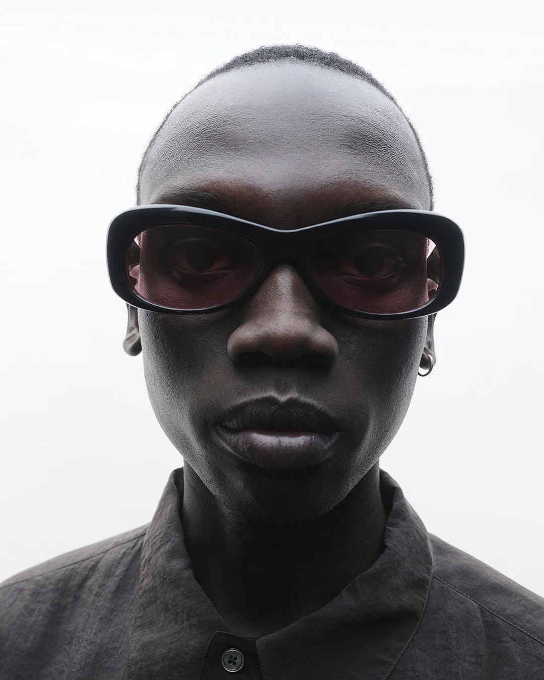 Lydia | Black Acetate | Rose Lens sold by Port Tanger product image thumbnail 4