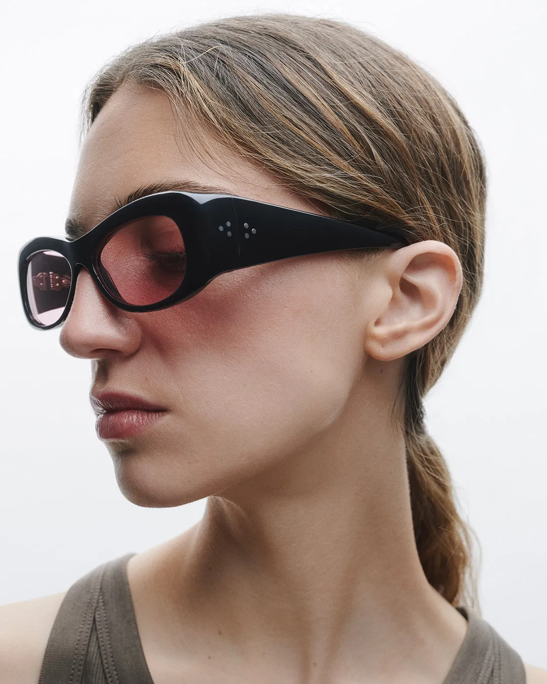 Lydia | Black Acetate | Rose Lens sold by Port Tanger product image thumbnail 3