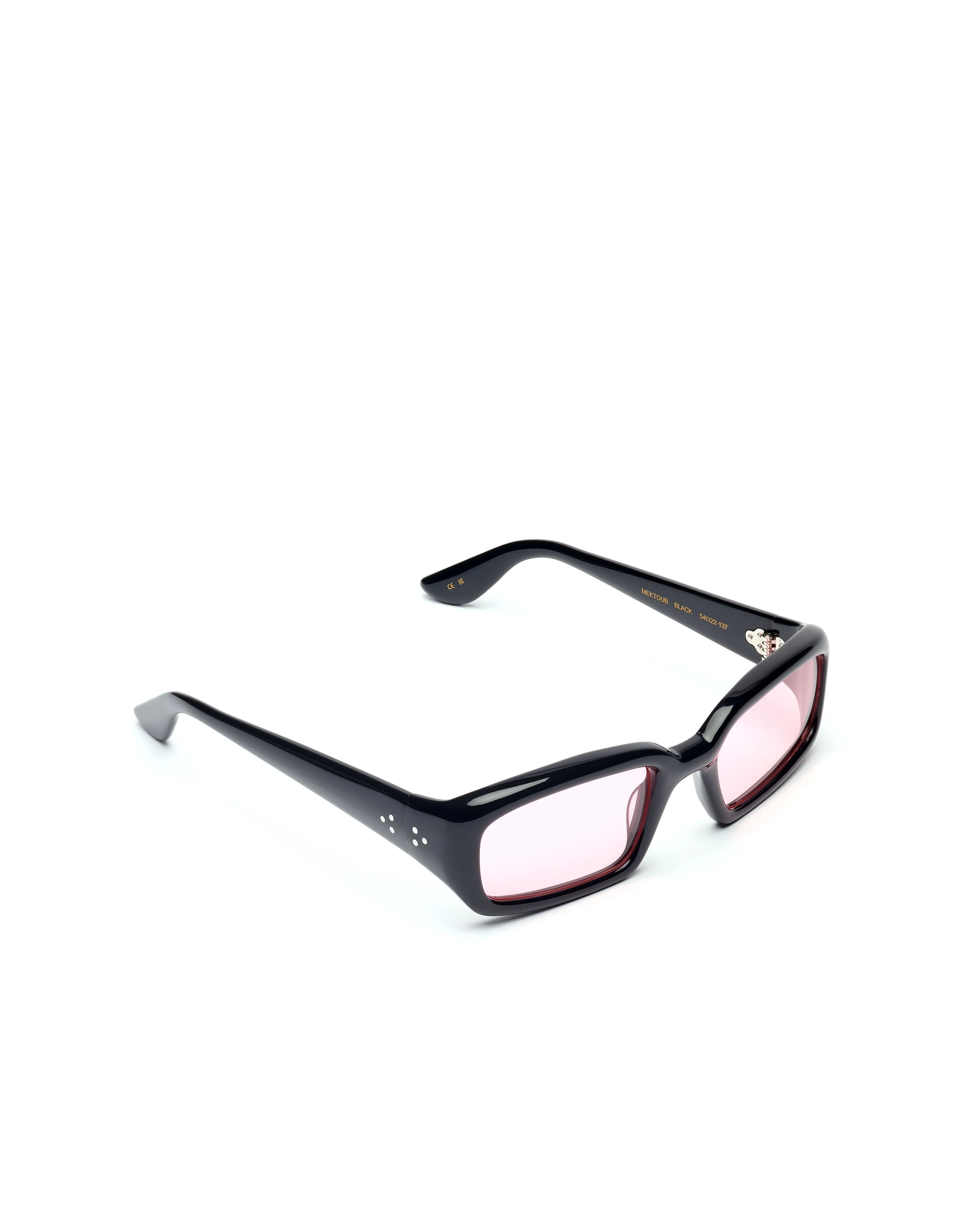 Lydia | Black Acetate | Rose Lens sold by Port Tanger product image thumbnail 2