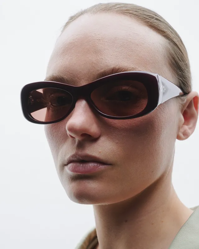 Lydia | Carmesi Acetate | Tobacco Lens made by Port Tanger
