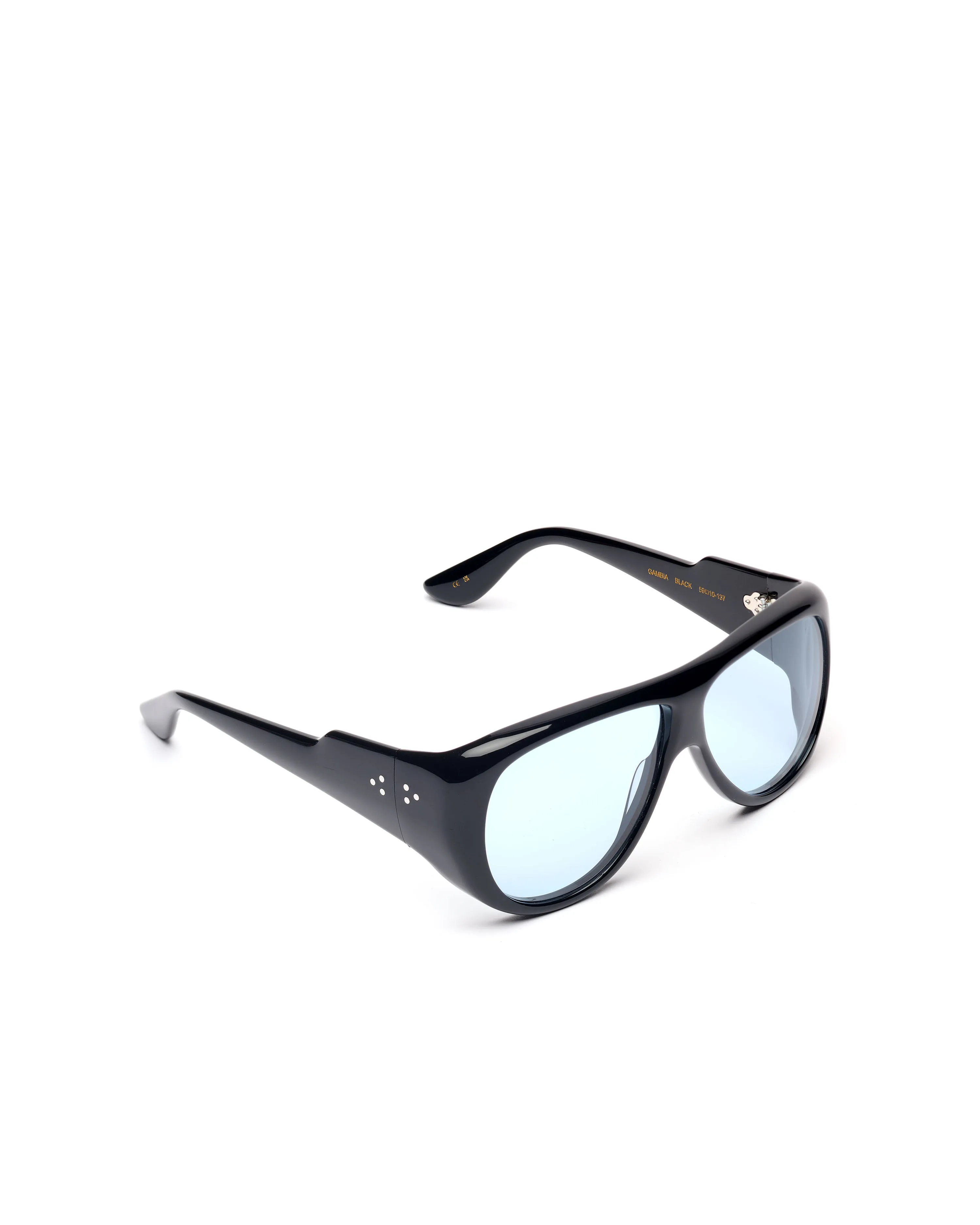 Gambia | Black Acetate | Rif Blue Lens sold by Port Tanger product image thumbnail 2