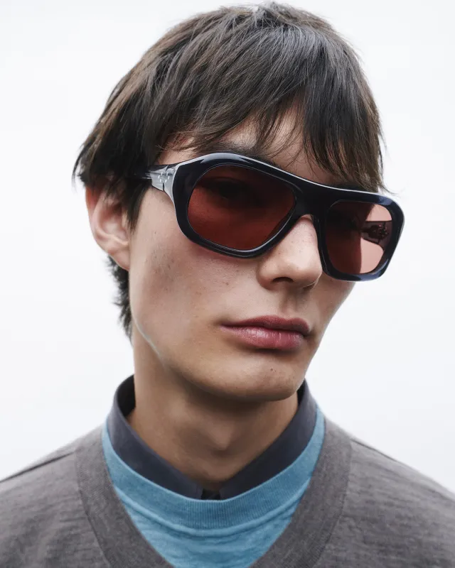 Gray | Deep Rif Blue Acetate | Tobacco Lens made by Port Tanger