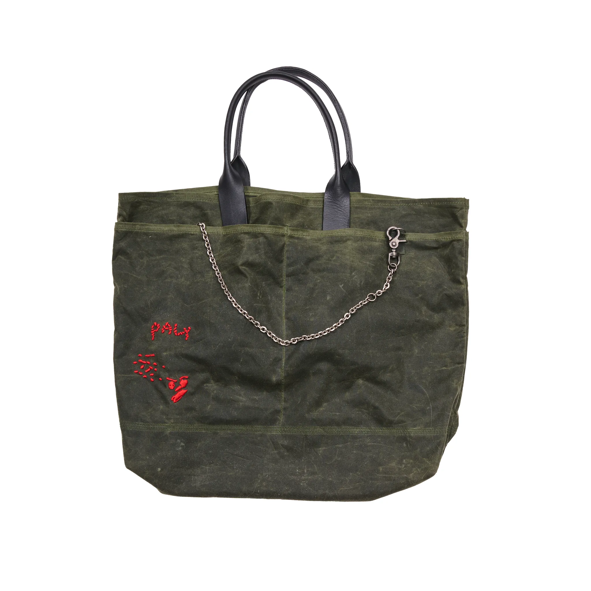 U BROKE ME WAXED CANVAS TOTE BAG sold by Paly Hollywood