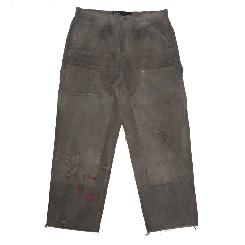 BEEN THRU IT WAXED CANVAS DBL KNEE PANT made by Paly Hollywood