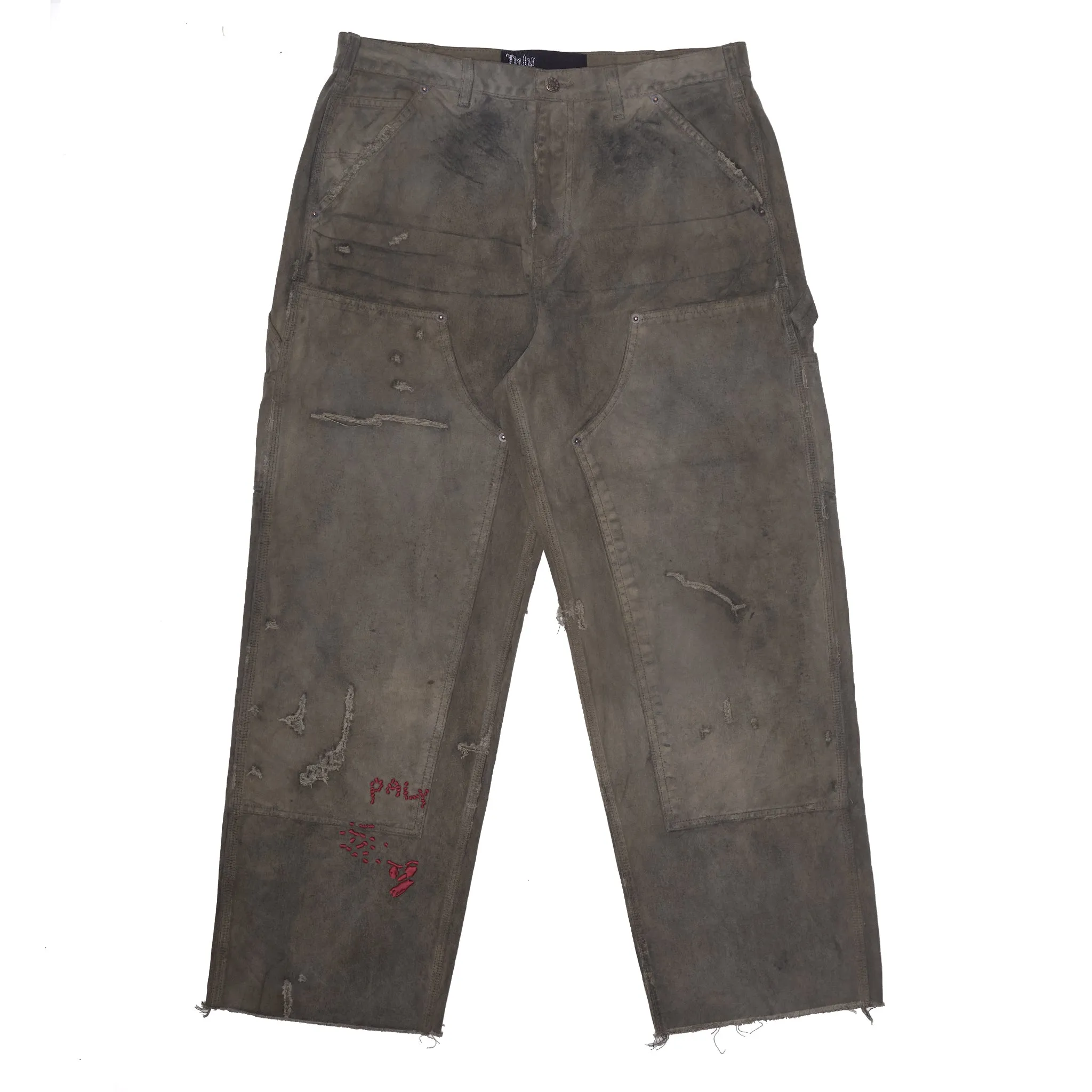 BEEN THRU IT WAXED CANVAS DBL KNEE PANT sold by Paly Hollywood