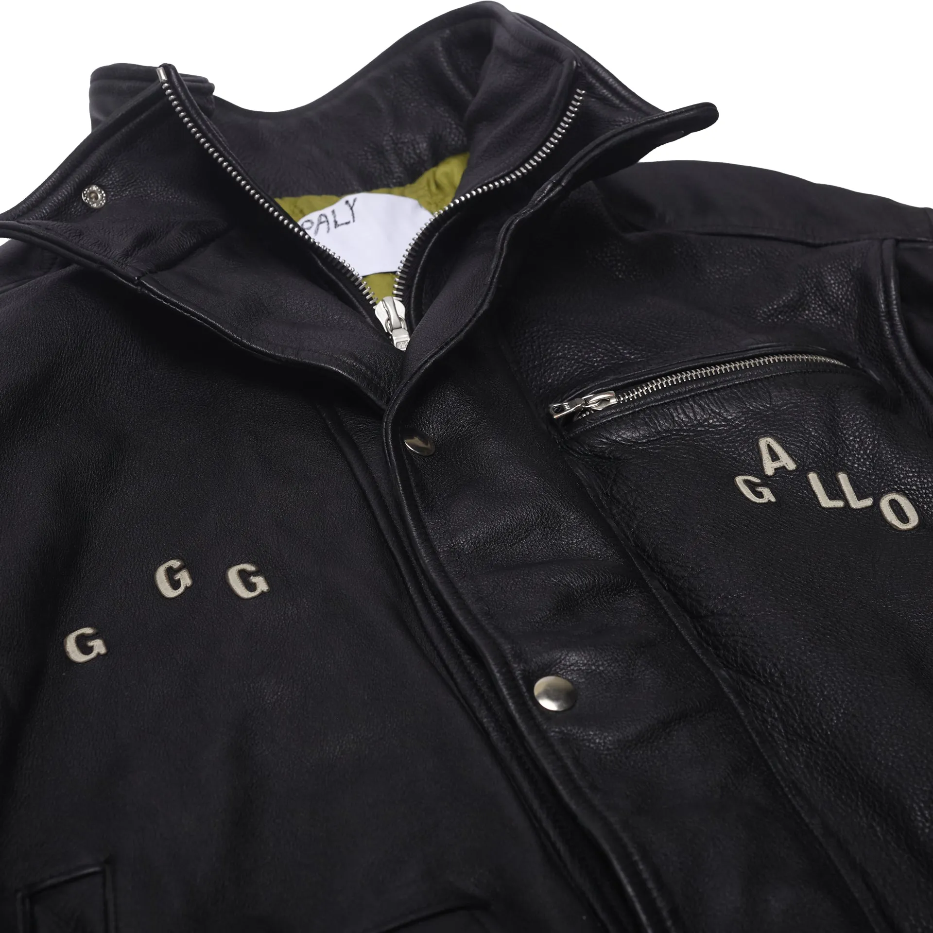 THE COMMISSION LEATHER BOMBER JACKET sold by Paly Hollywood product image thumbnail 4