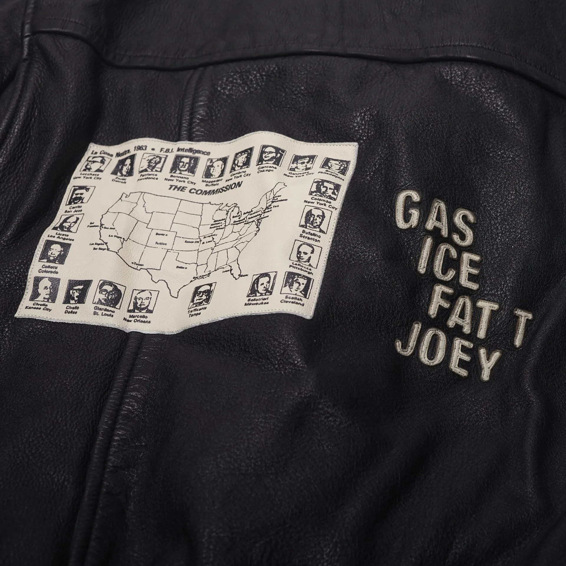 THE COMMISSION LEATHER BOMBER JACKET sold by Paly Hollywood product image thumbnail 5