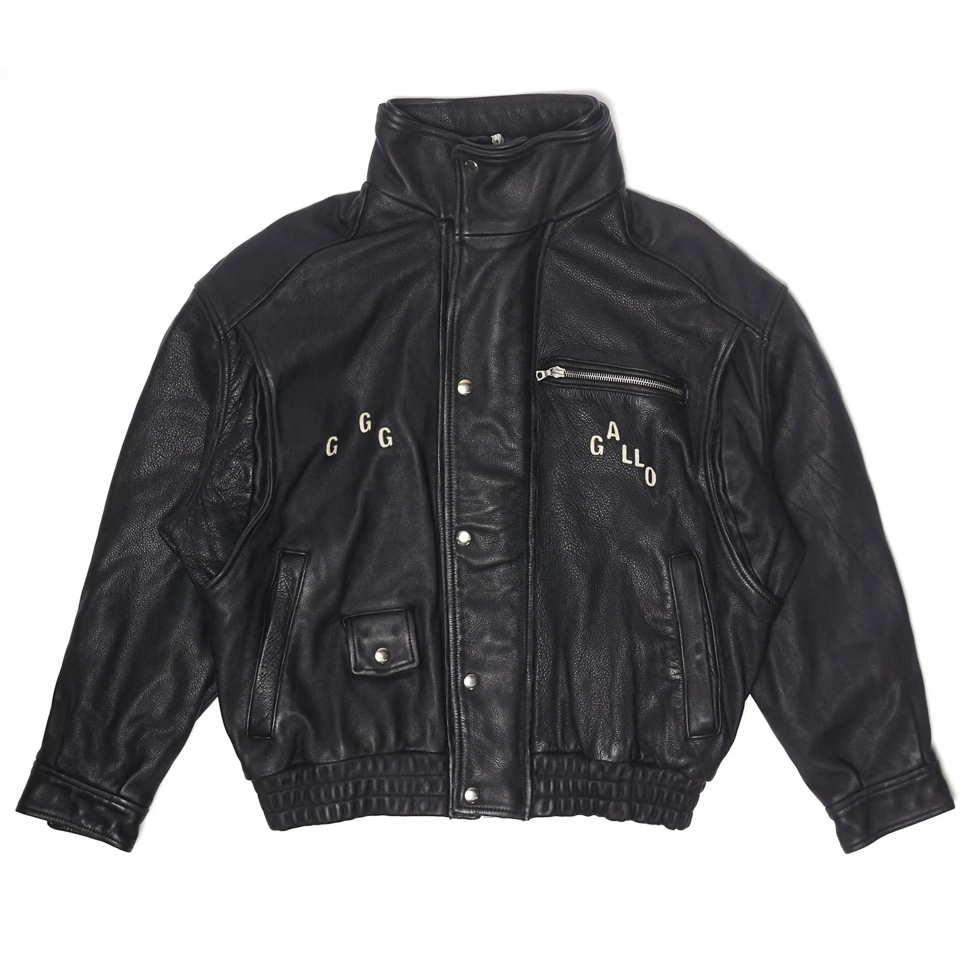 THE COMMISSION LEATHER BOMBER JACKET sold by Paly Hollywood product image thumbnail 2
