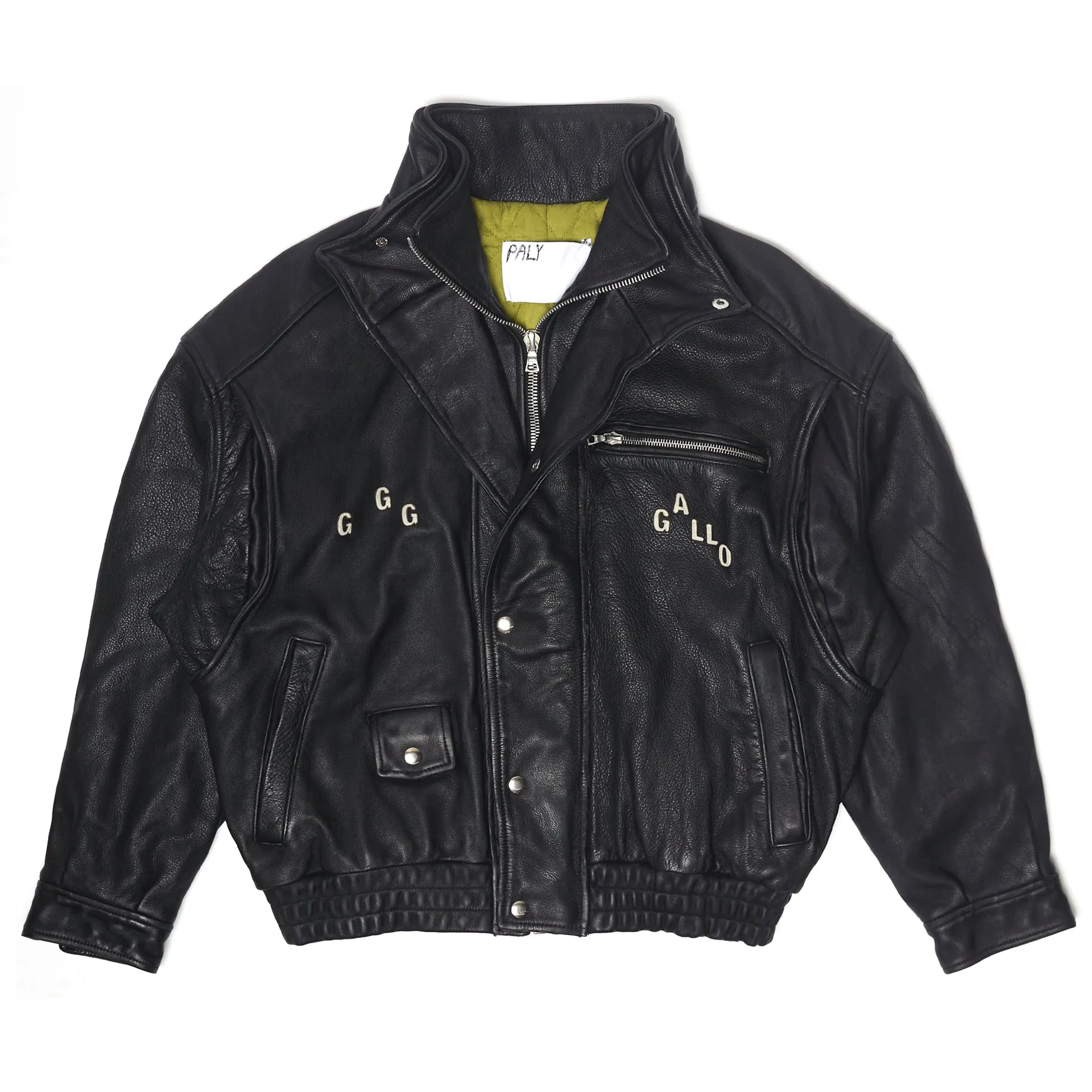 THE COMMISSION LEATHER BOMBER JACKET sold by Paly Hollywood