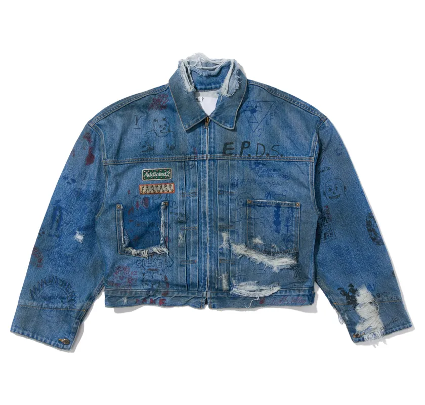 UR FANTASY DENIM JACKET made by Paly Hollywood