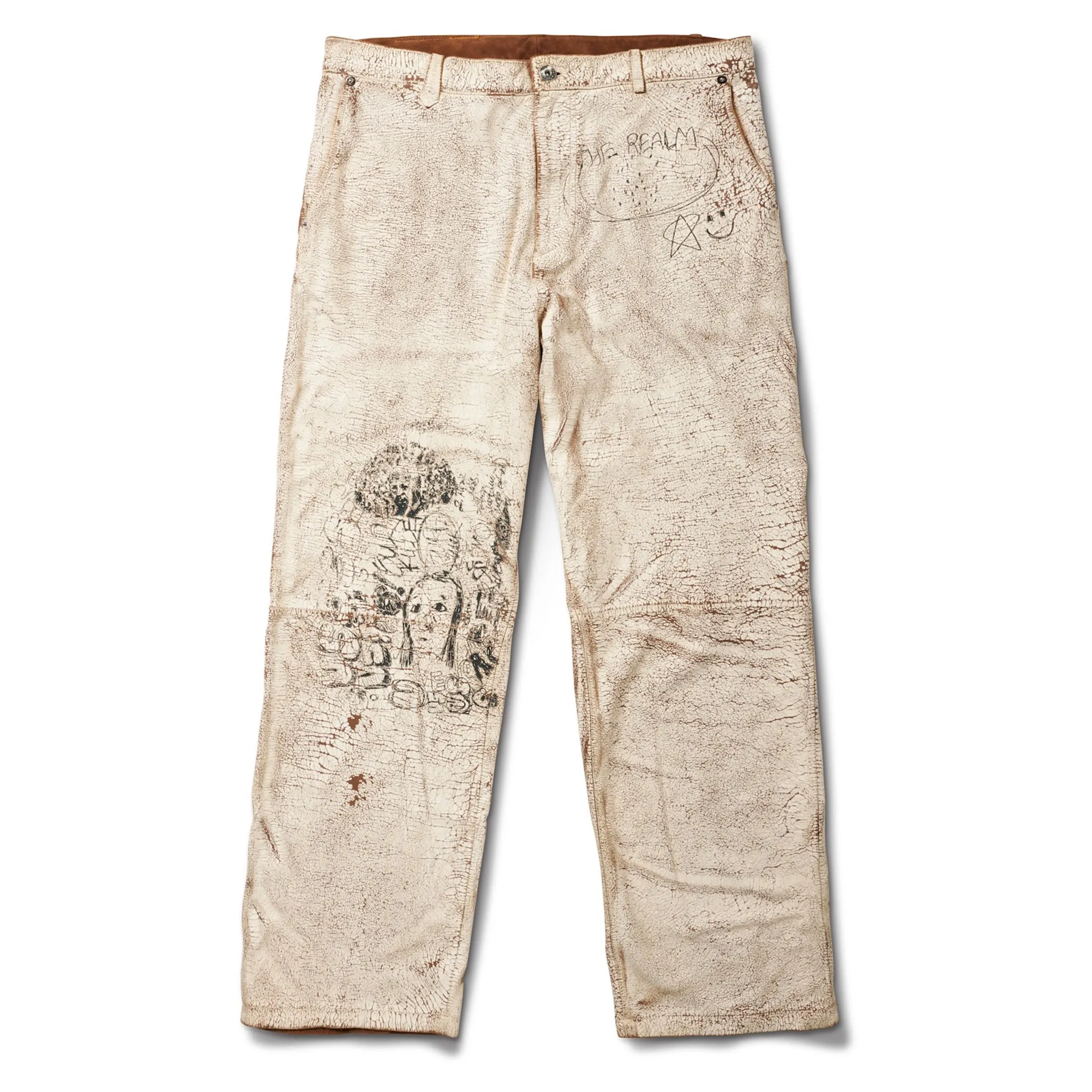 THE REALM PAINTED SUEDE PANT sold by Paly Hollywood