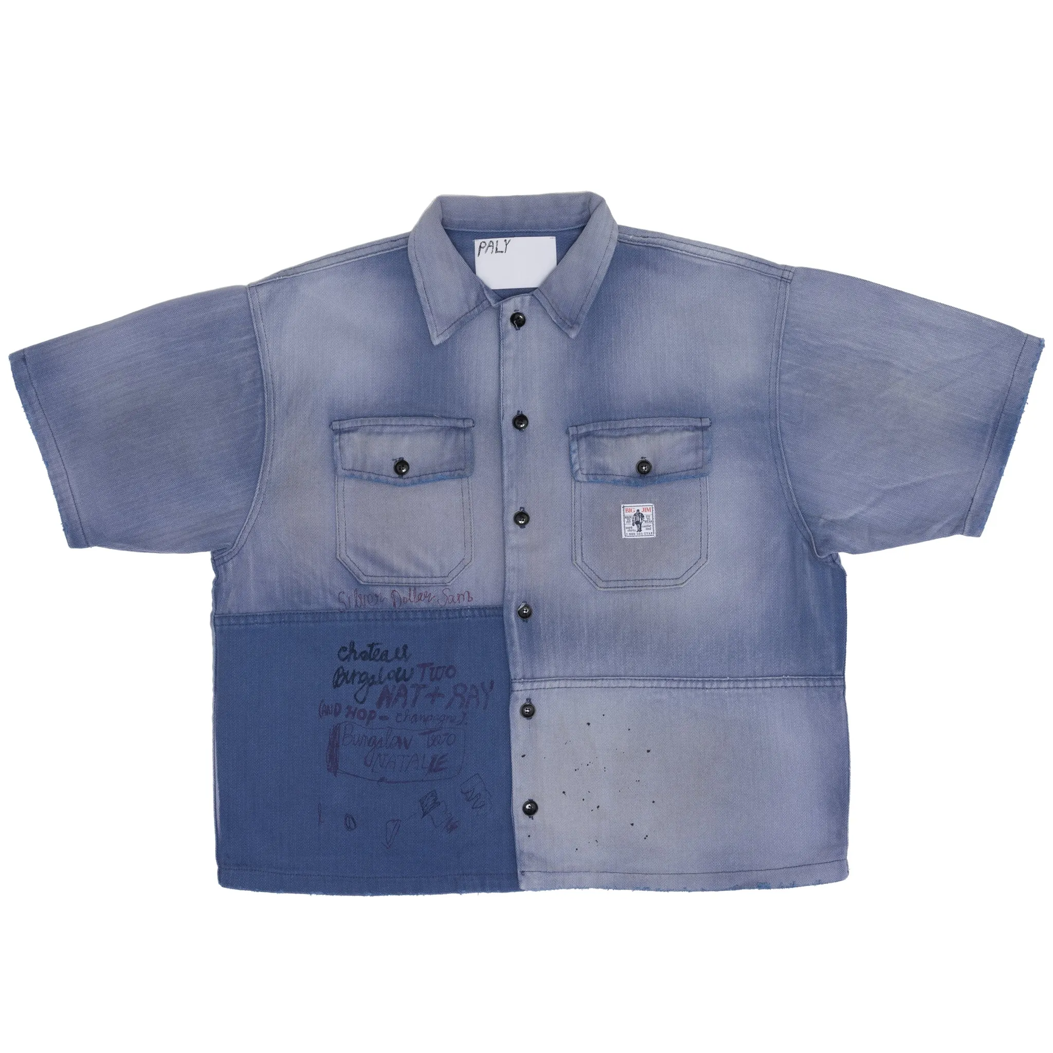 LOVE S/S HERRINGBONE WORK SHIRT sold by Paly Hollywood