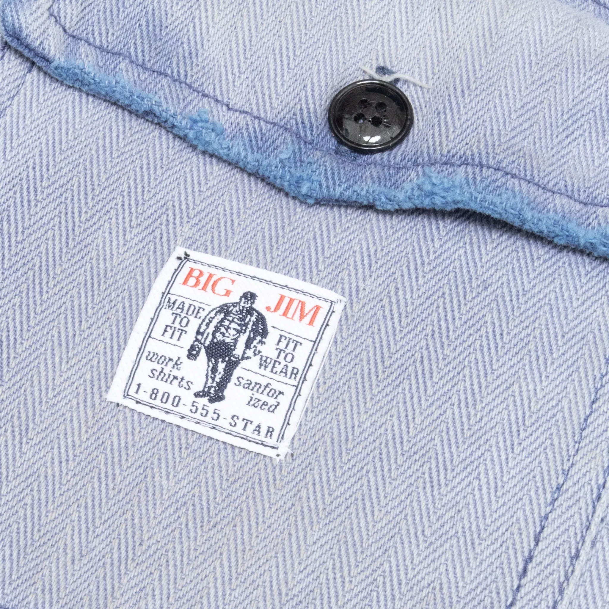 LOVE S/S HERRINGBONE WORK SHIRT sold by Paly Hollywood product image thumbnail 4