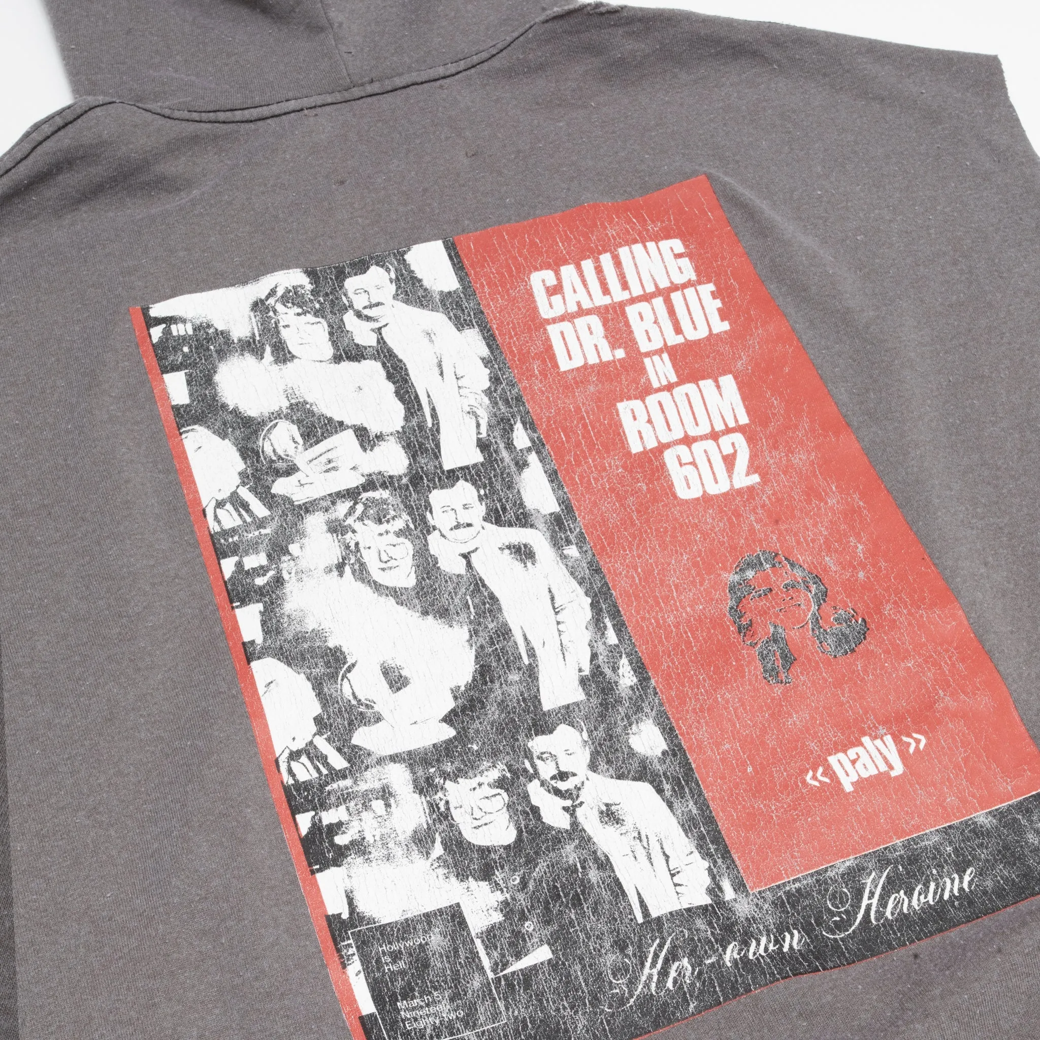 DR. BLUE CUT OFF HOODIE sold by Paly Hollywood product image thumbnail 4