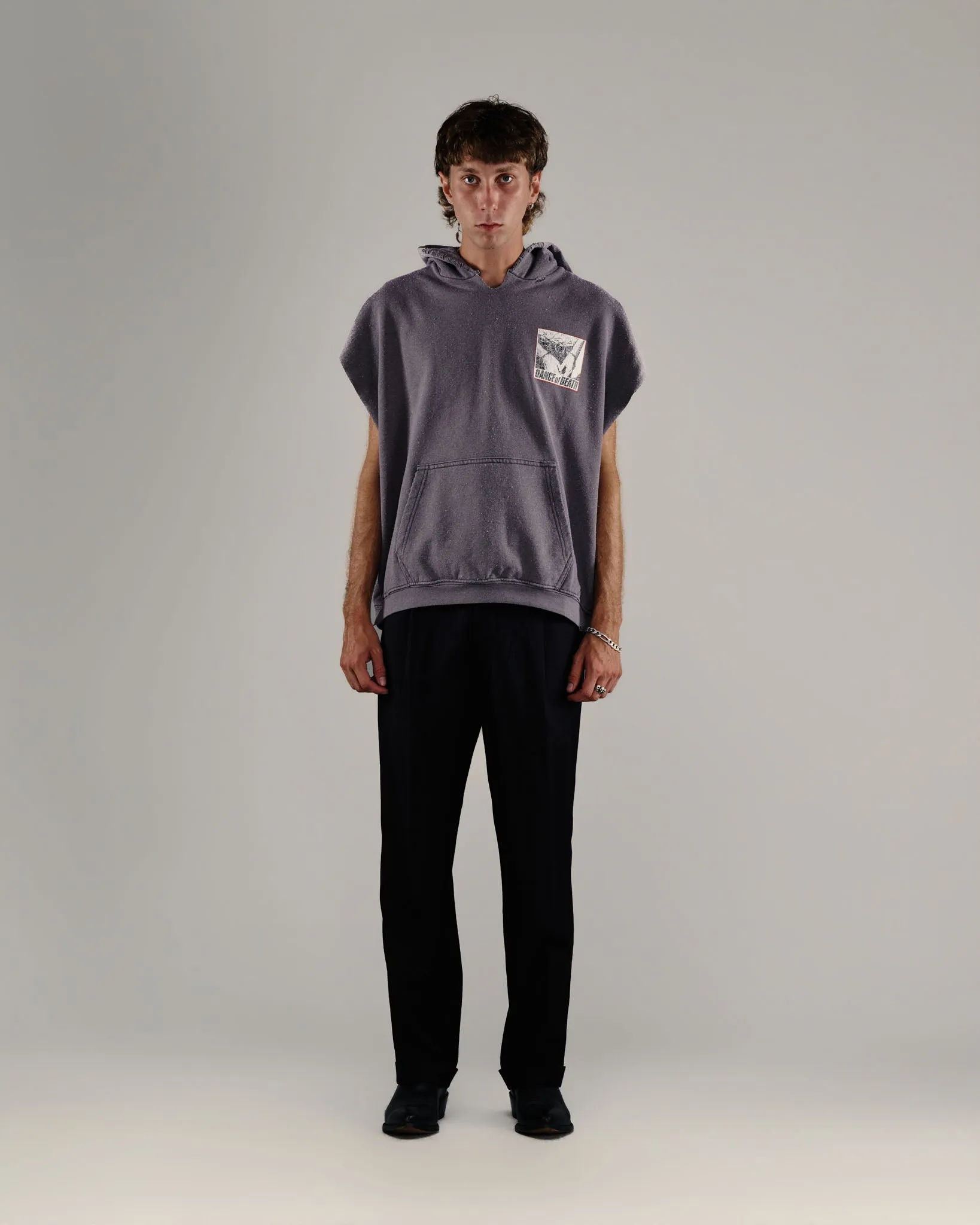 DR. BLUE CUT OFF HOODIE sold by Paly Hollywood product image thumbnail 5