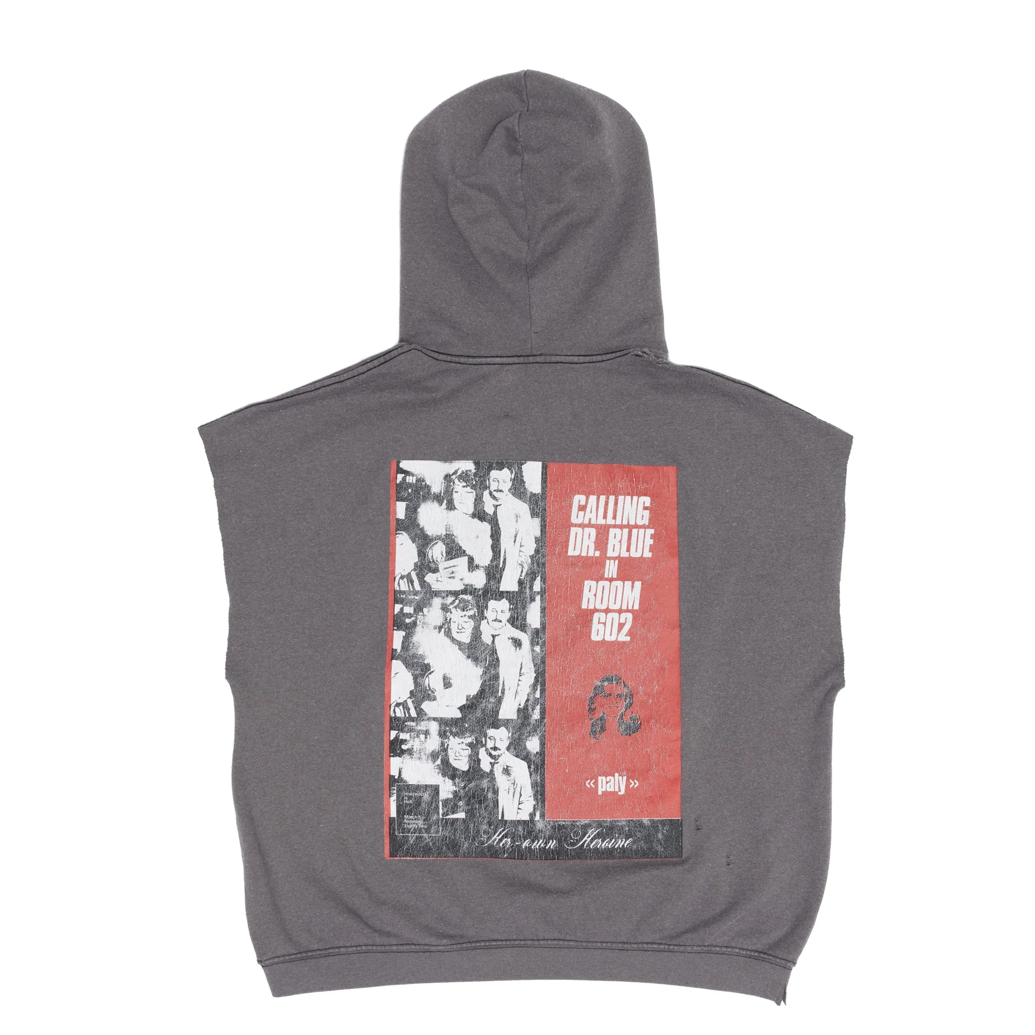 DR. BLUE CUT OFF HOODIE sold by Paly Hollywood product image thumbnail 2