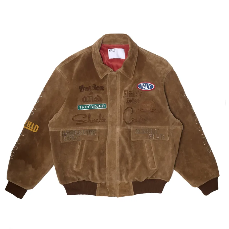 SUNSET BLVD. SPONSORED SUEDE JACKET made by Paly Hollywood