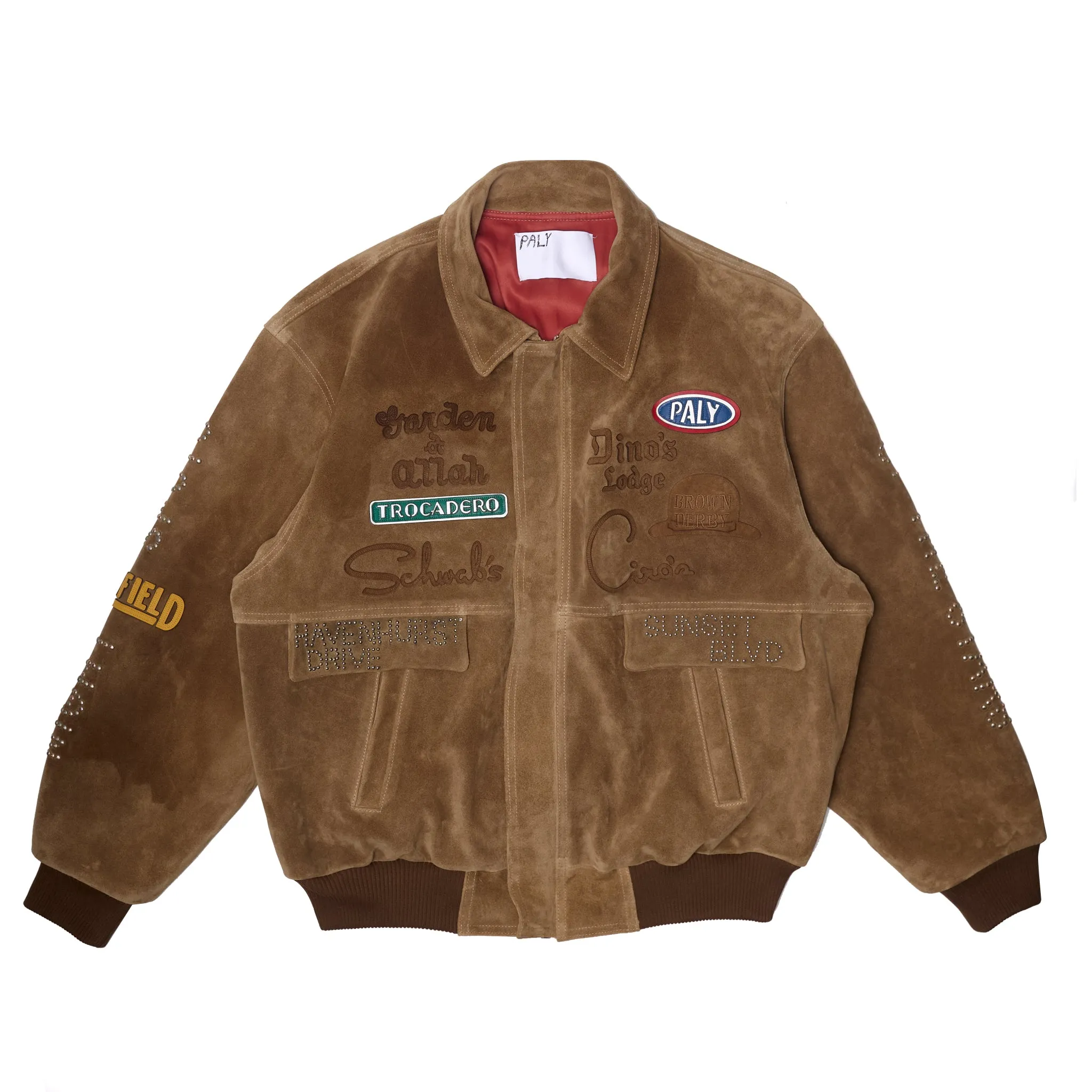 SUNSET BLVD. SPONSORED SUEDE JACKET sold by Paly Hollywood