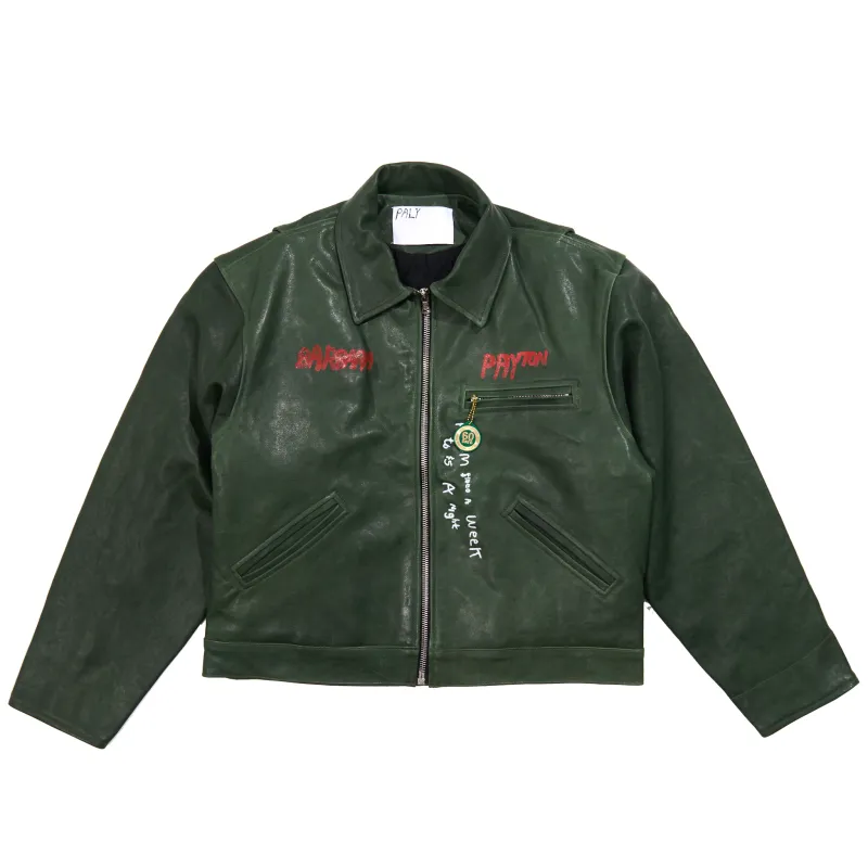I AM NOT ASHAMED LEATHER WORK JACKET made by Paly Hollywood