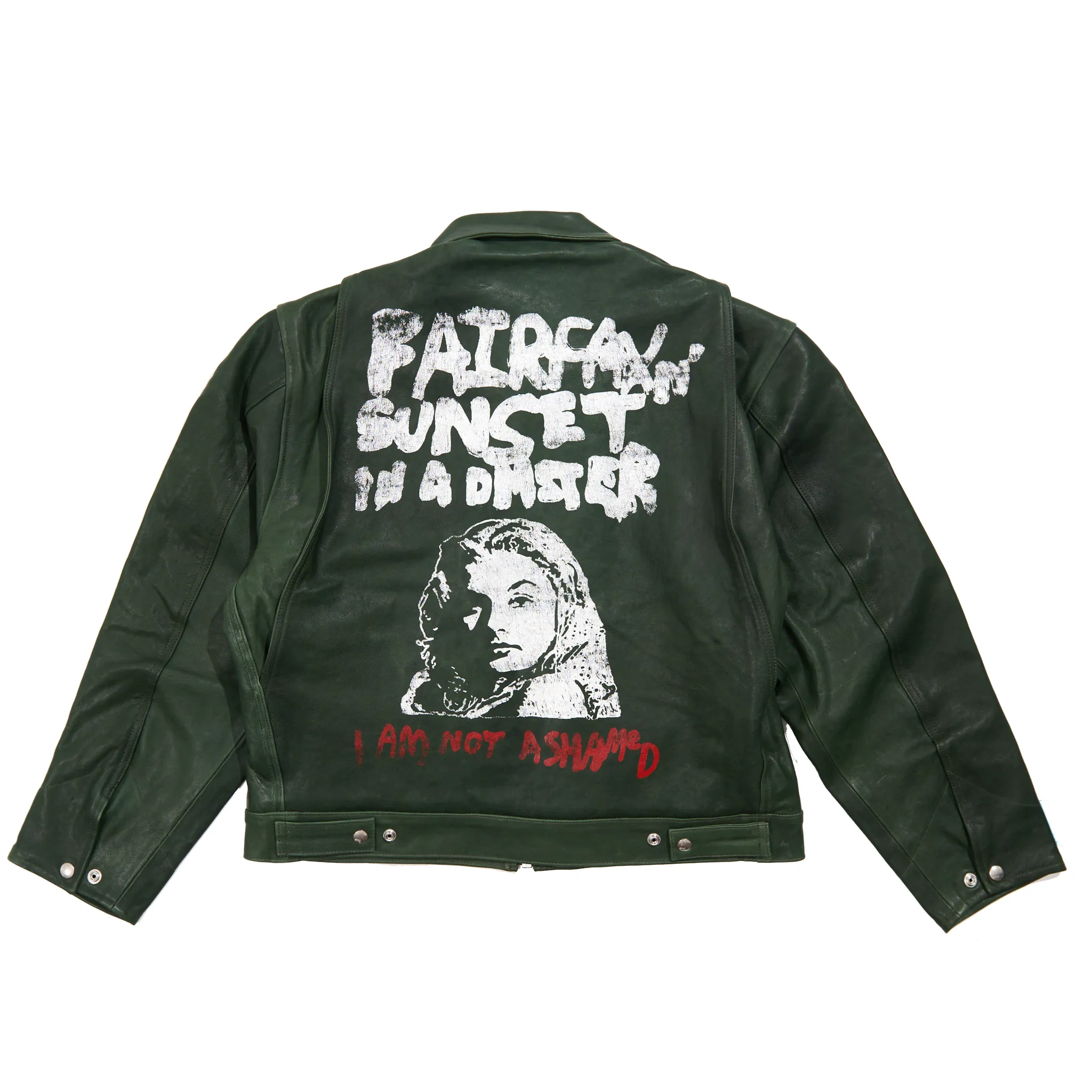 I AM NOT ASHAMED LEATHER WORK JACKET sold by Paly Hollywood product image thumbnail 2