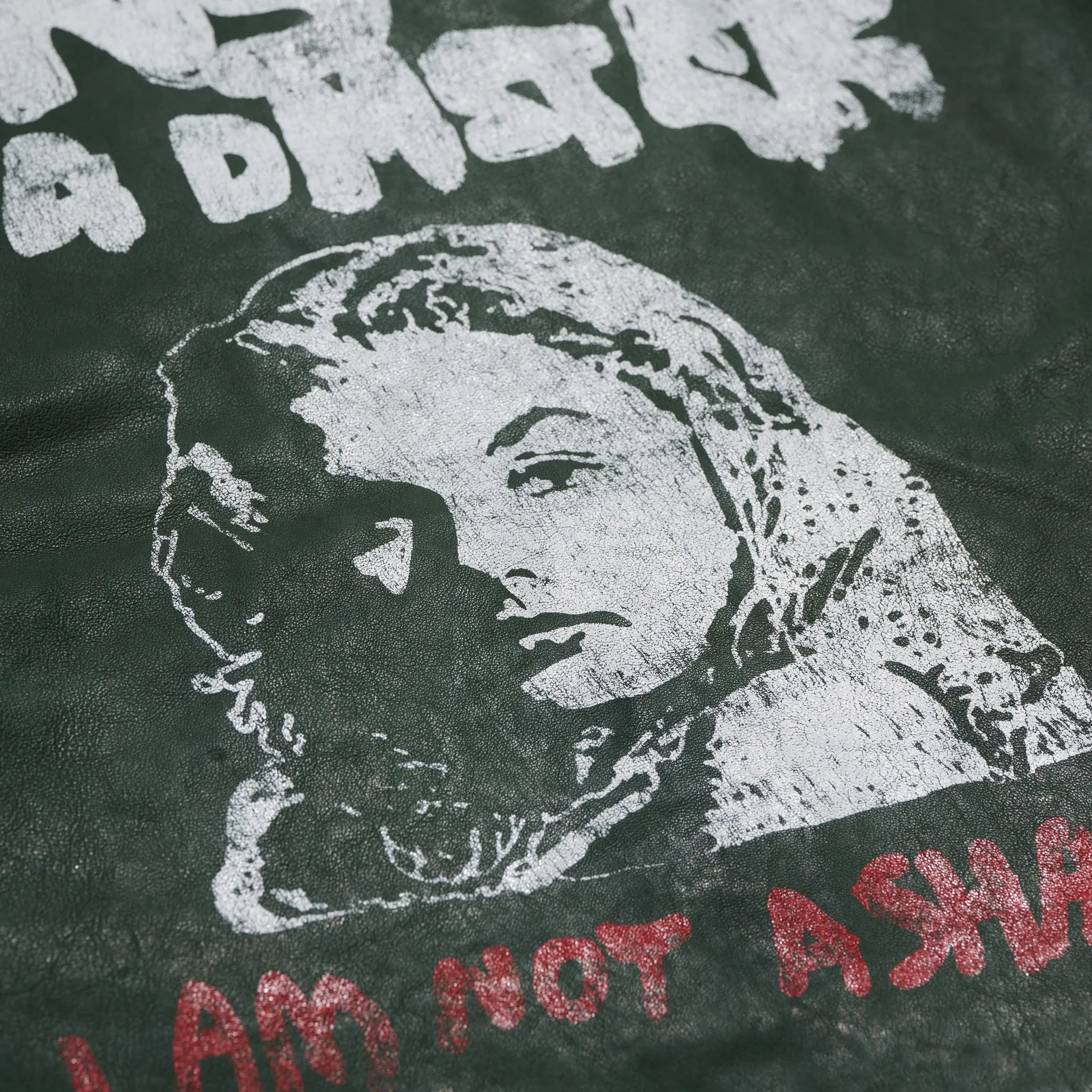 I AM NOT ASHAMED LEATHER WORK JACKET sold by Paly Hollywood product image thumbnail 4
