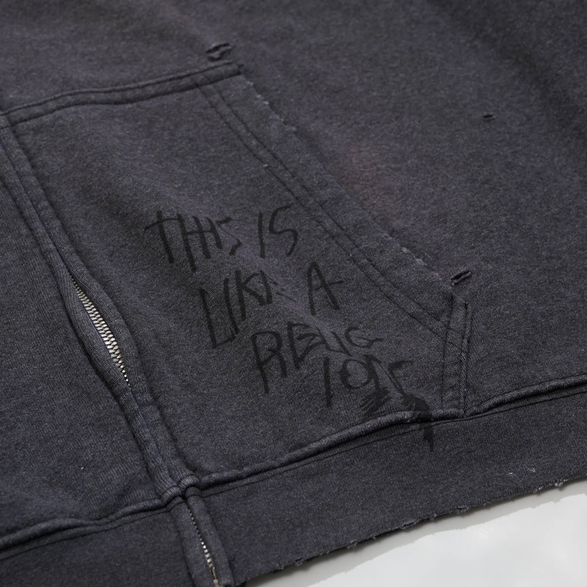 CARRYING THE MESSAGE ZIP HOODIE sold by Paly Hollywood product image thumbnail 5