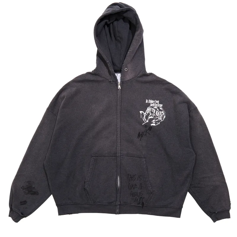 CARRYING THE MESSAGE ZIP HOODIE made by Paly Hollywood