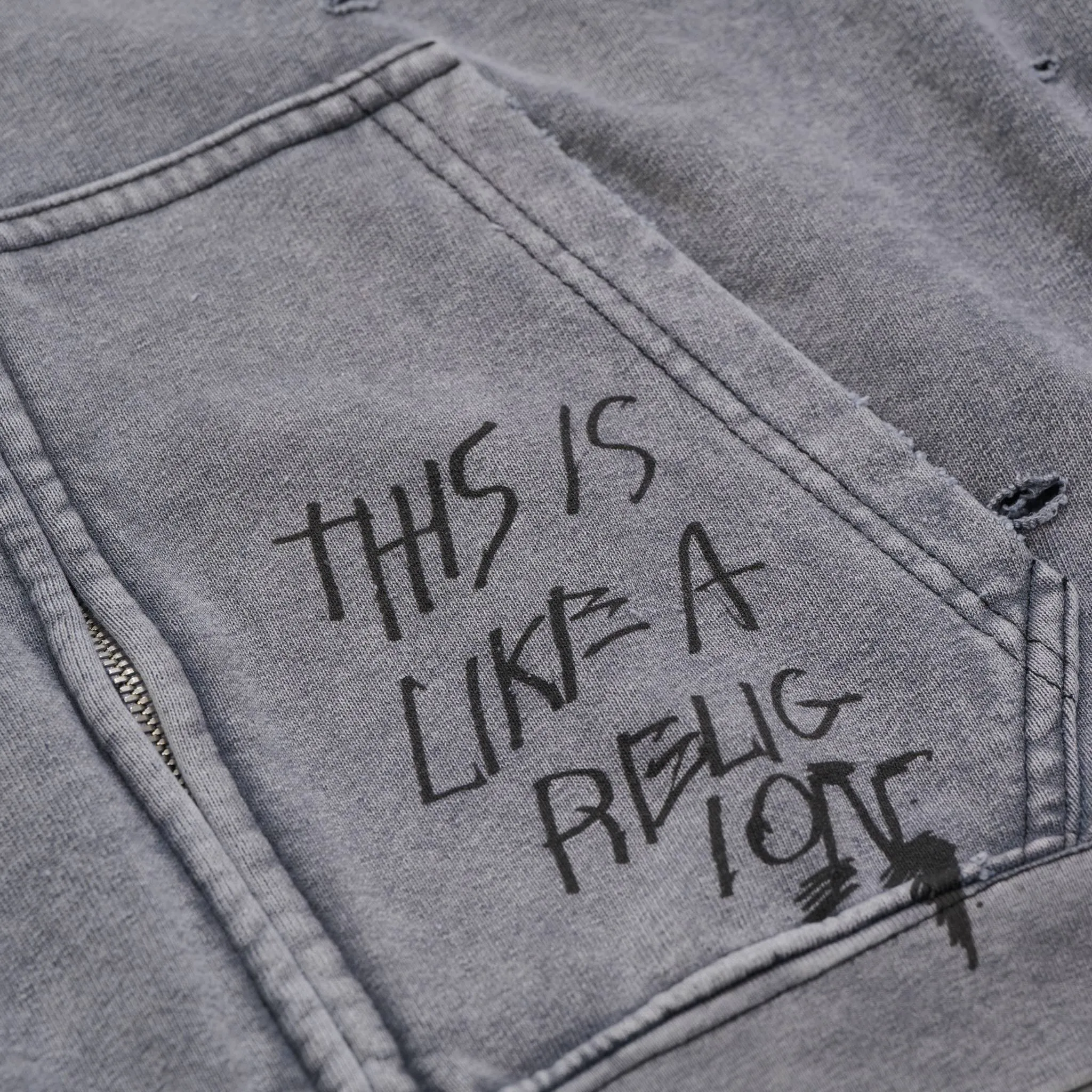 CARRYING THE MESSAGE ZIP HOODIE sold by Paly Hollywood product image thumbnail 5