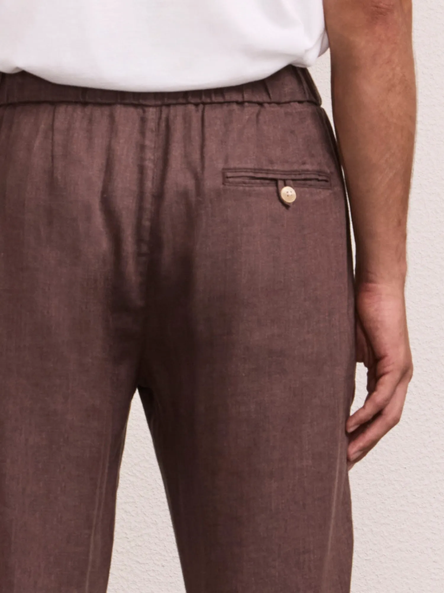 OSCAR LINEN TROUSERS sold by Fescobol Carioca product image thumbnail 4
